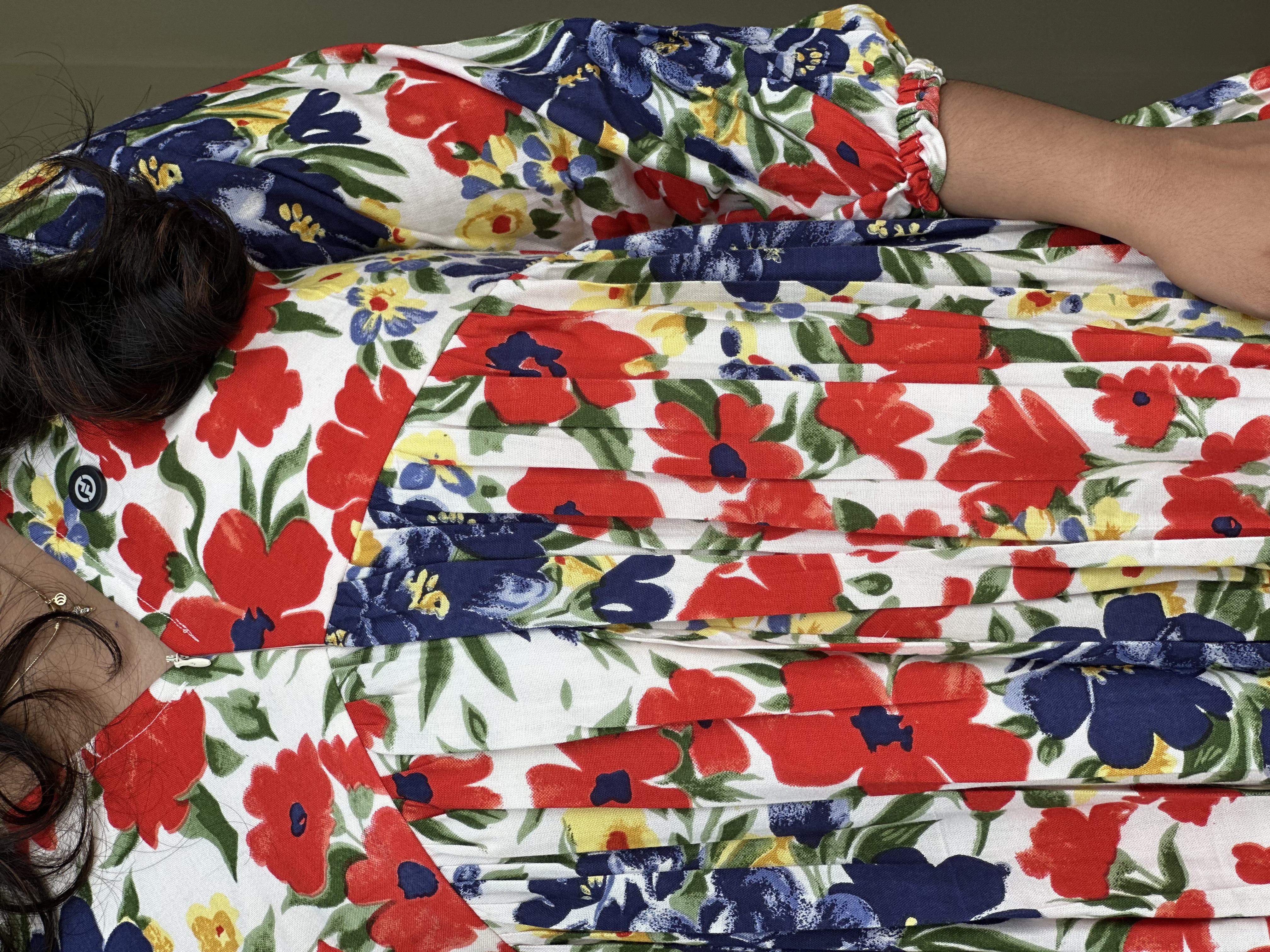 BLOOMING RAYON FEEDING DRESS