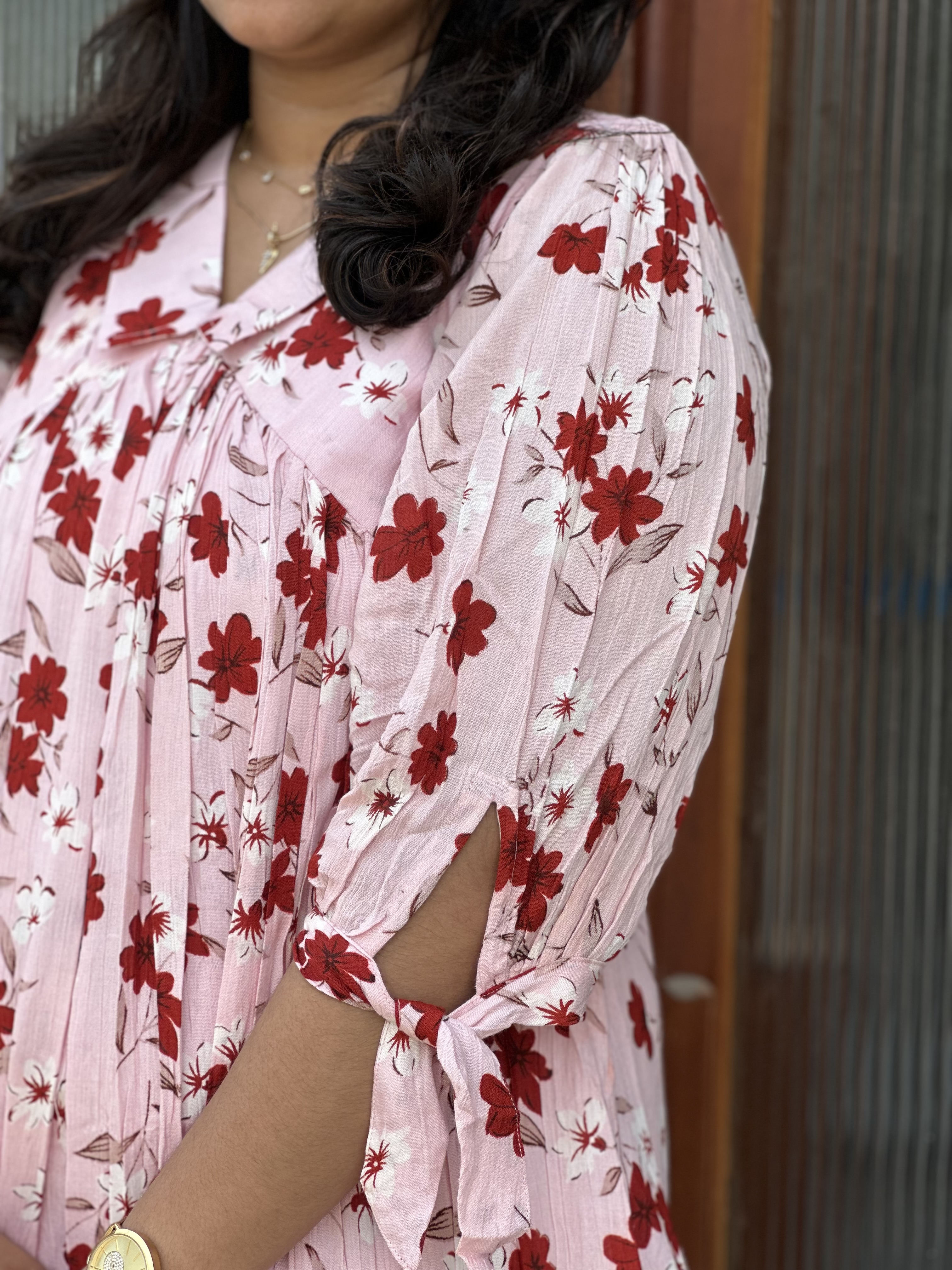 Floral Pink feeding dress