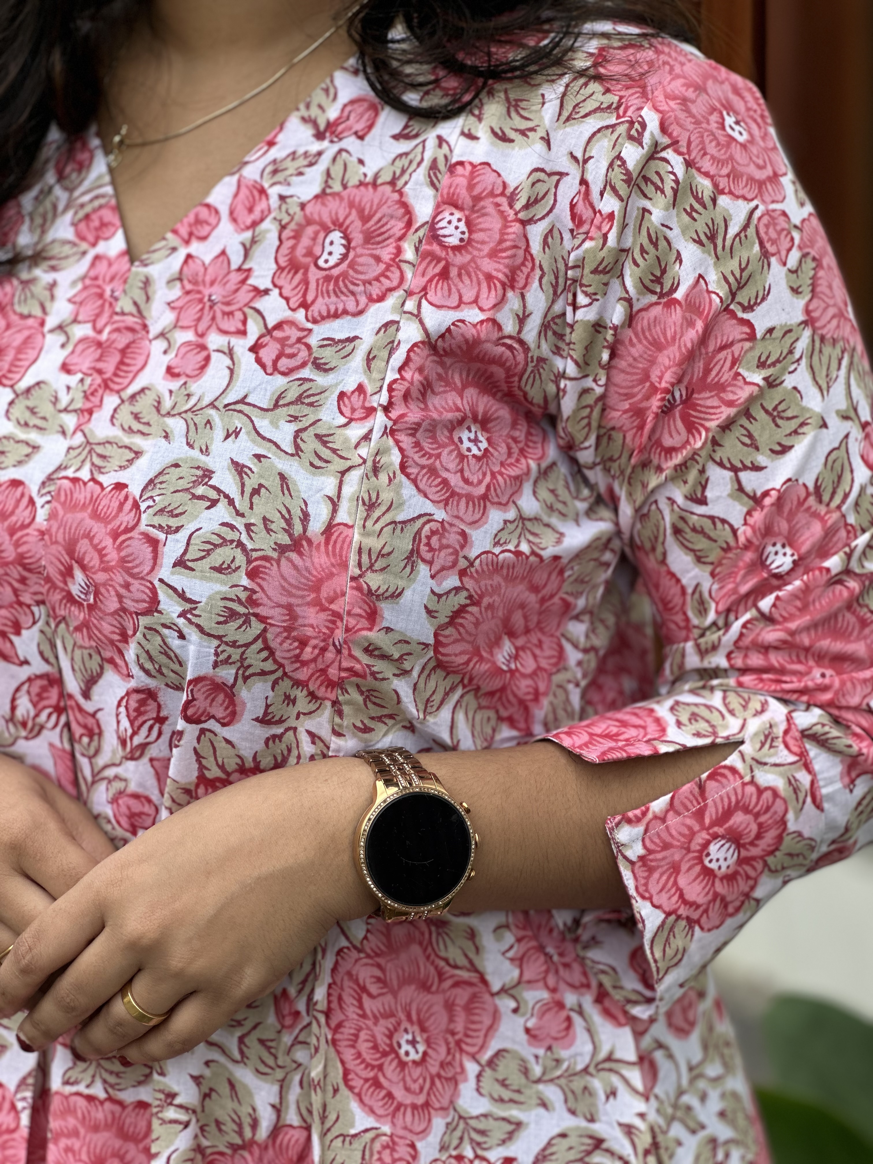 Floral Printed  feeding Kurti