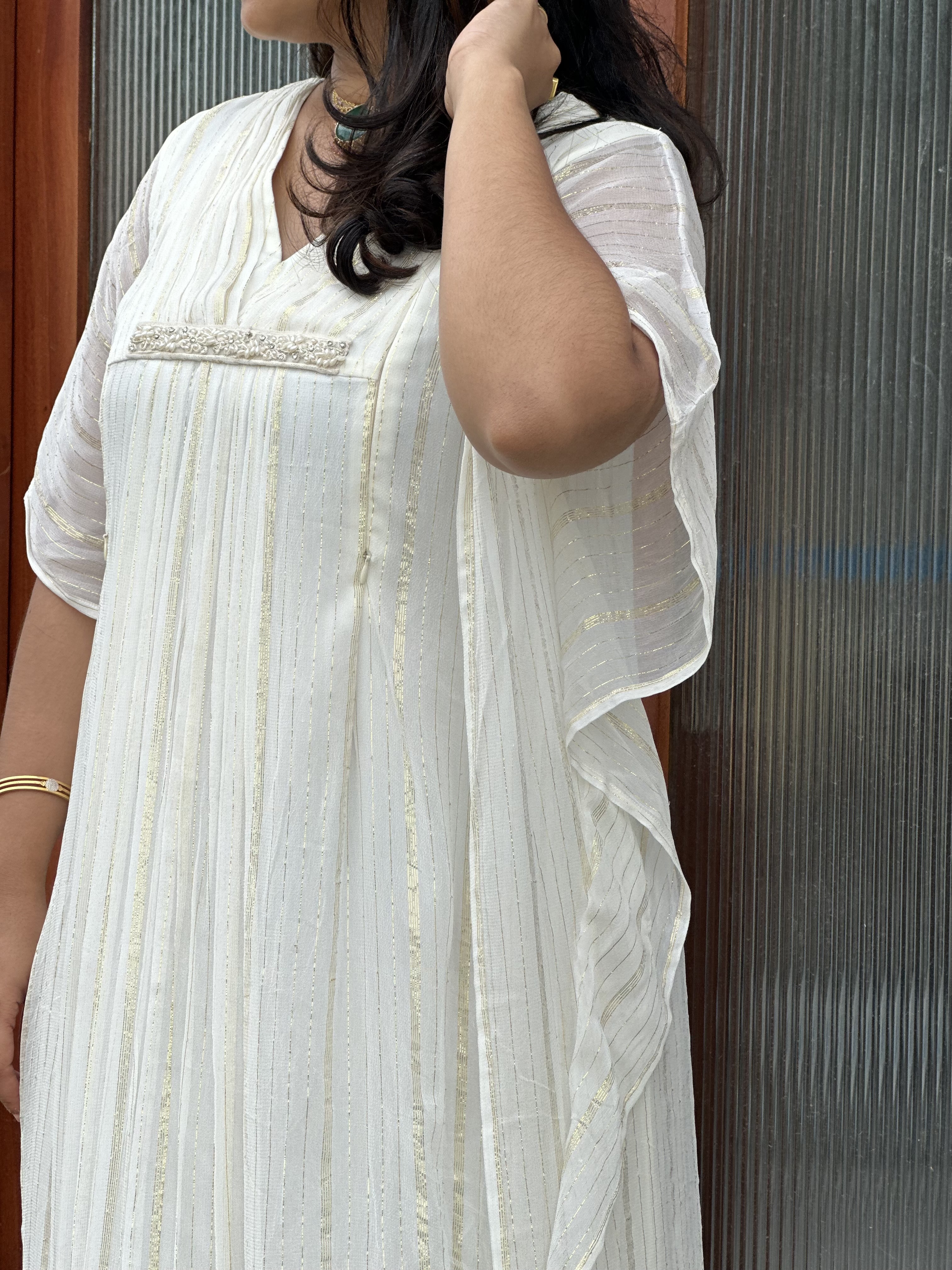 Elegant White Kaftan Dress
