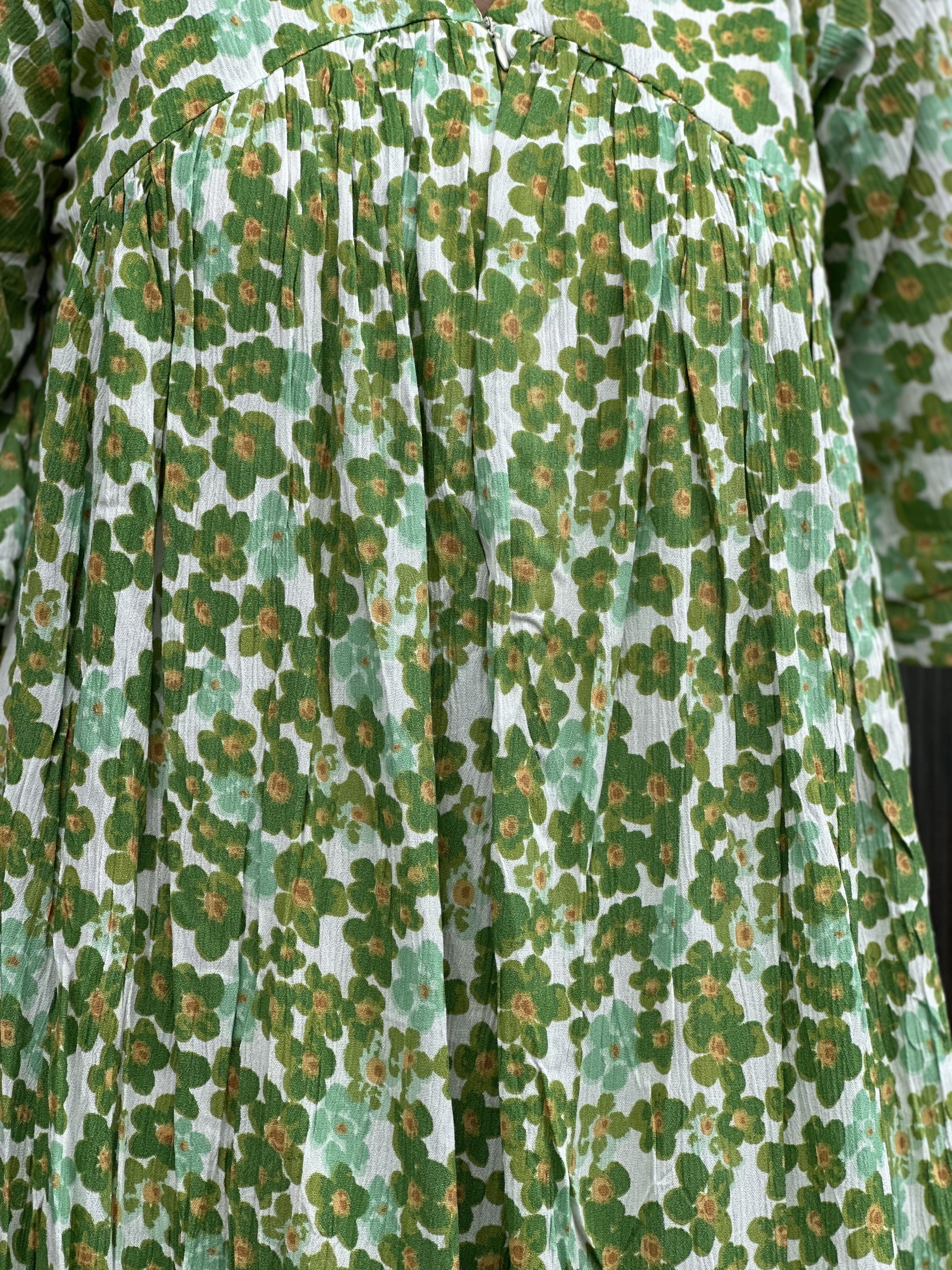 Green Floral Maxi Dress