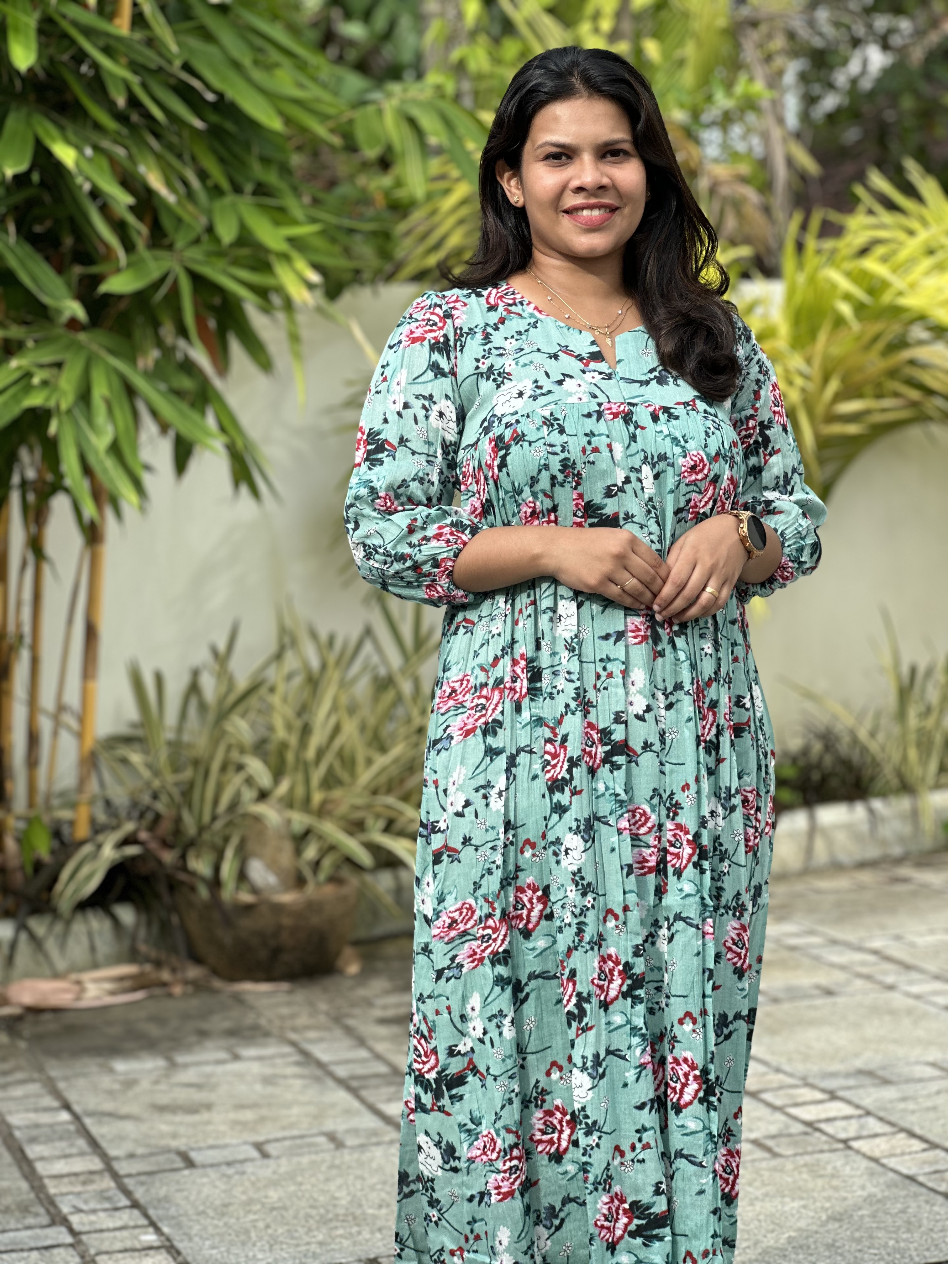 Floral Print Maxi Dress