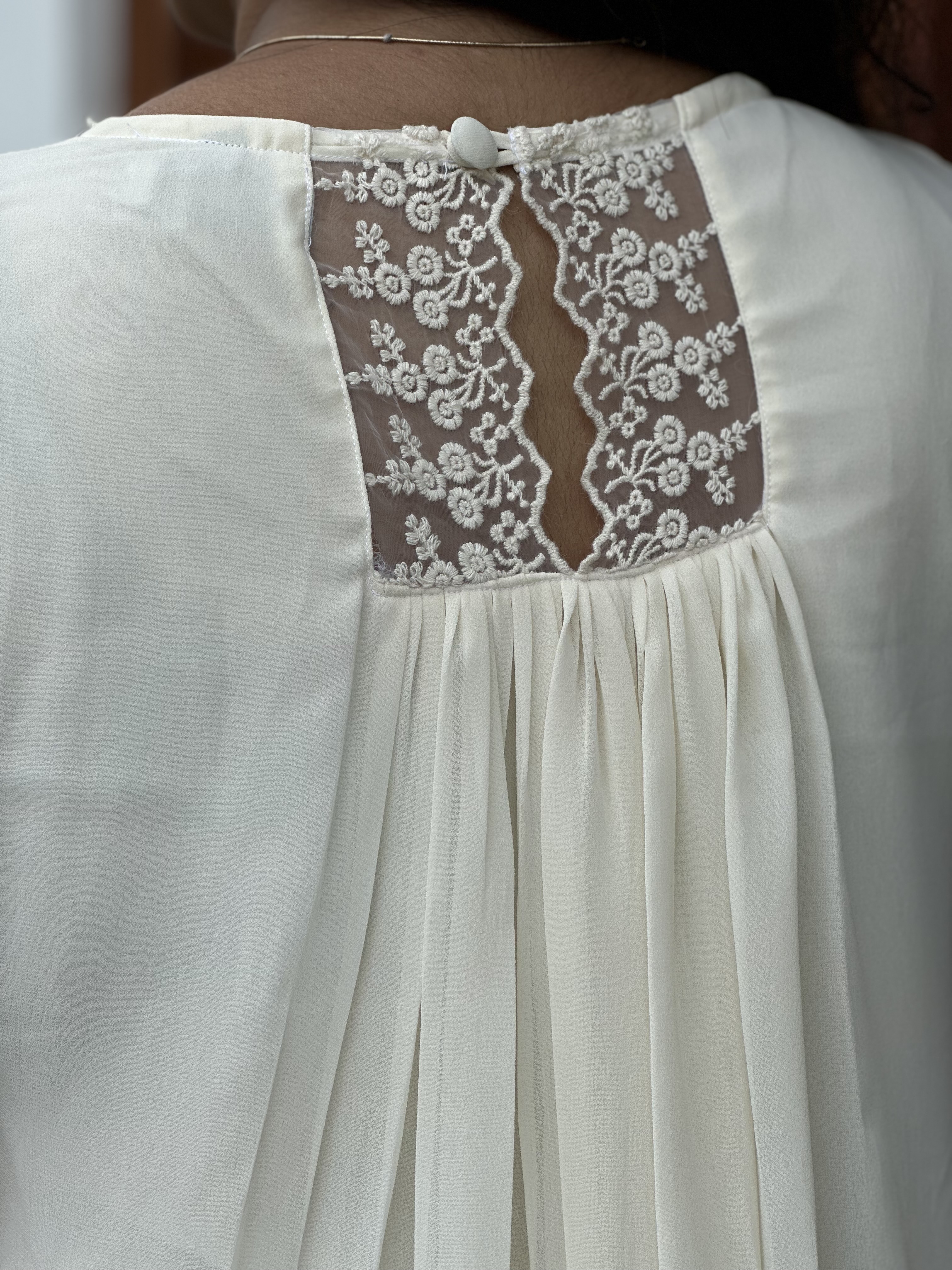 Elegant White Lace Dress