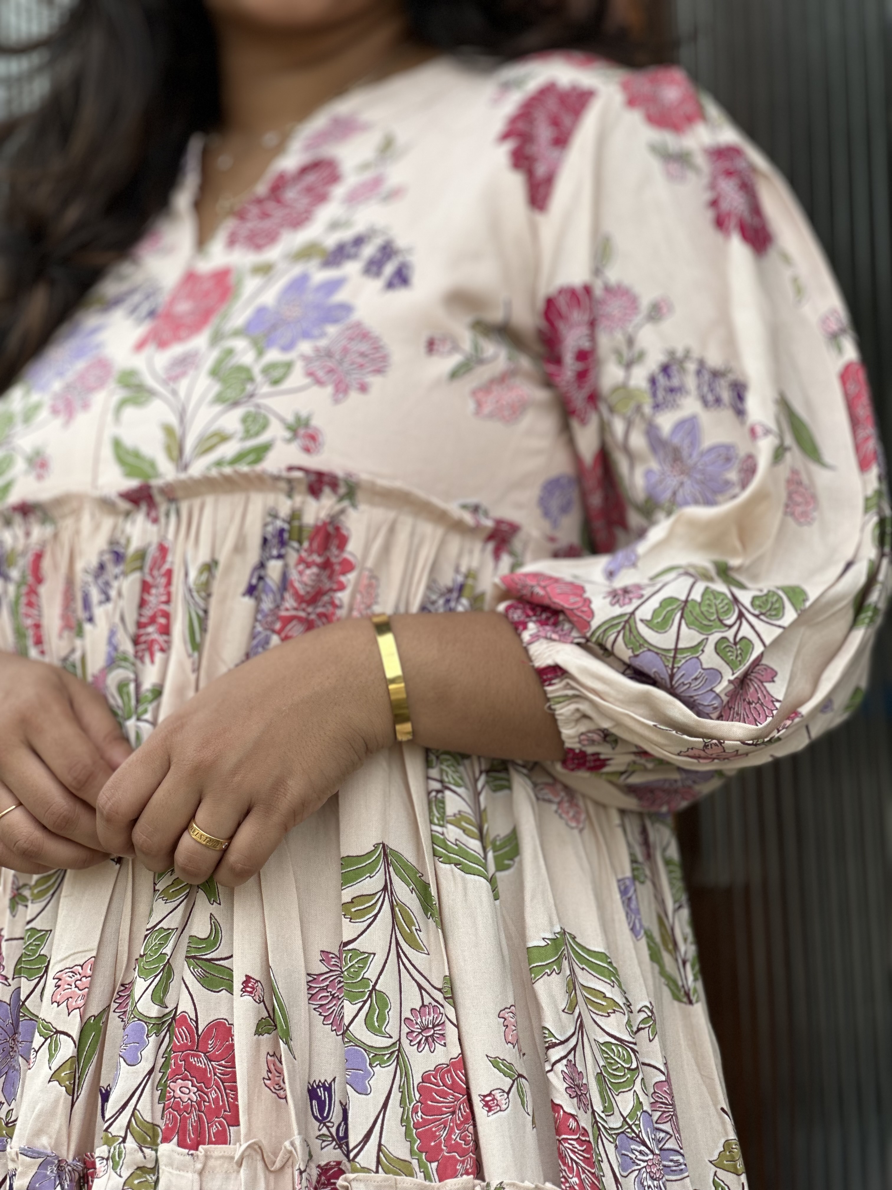 Floral Printed Midi Dress