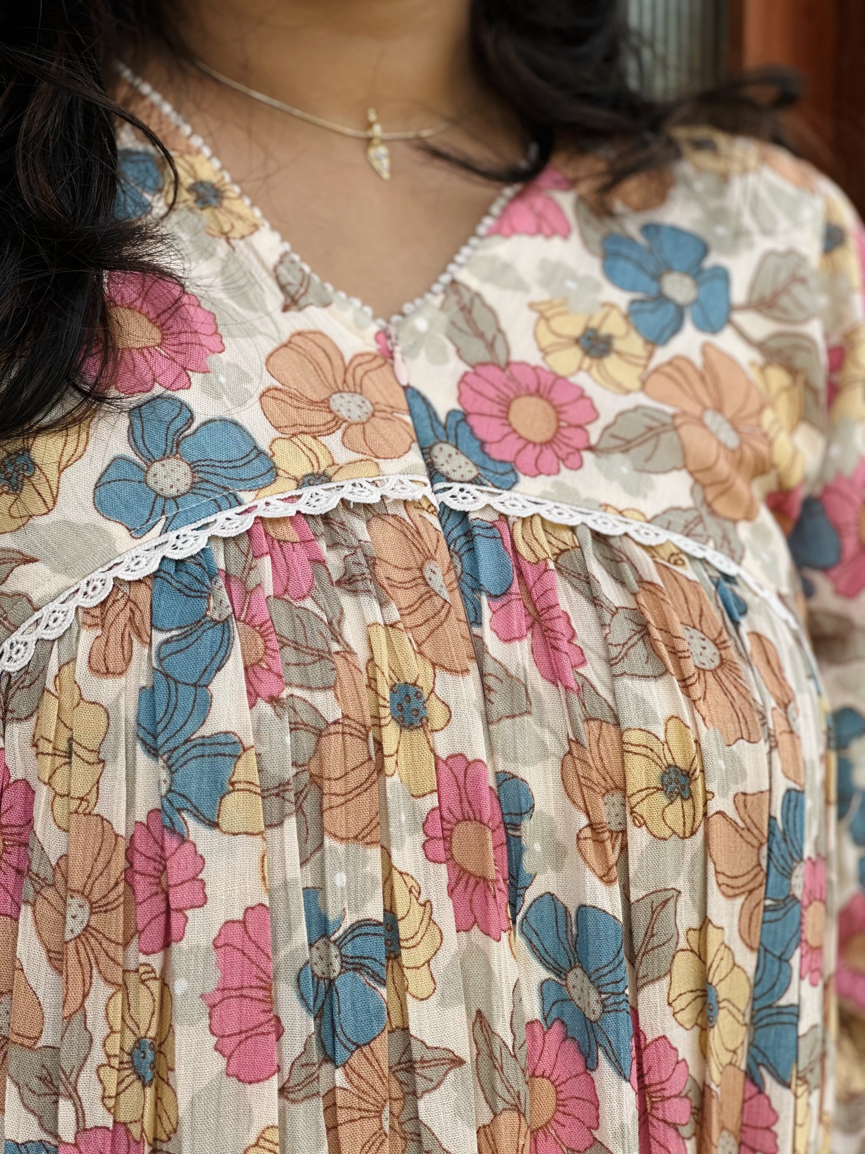 Floral Print Boho Dress