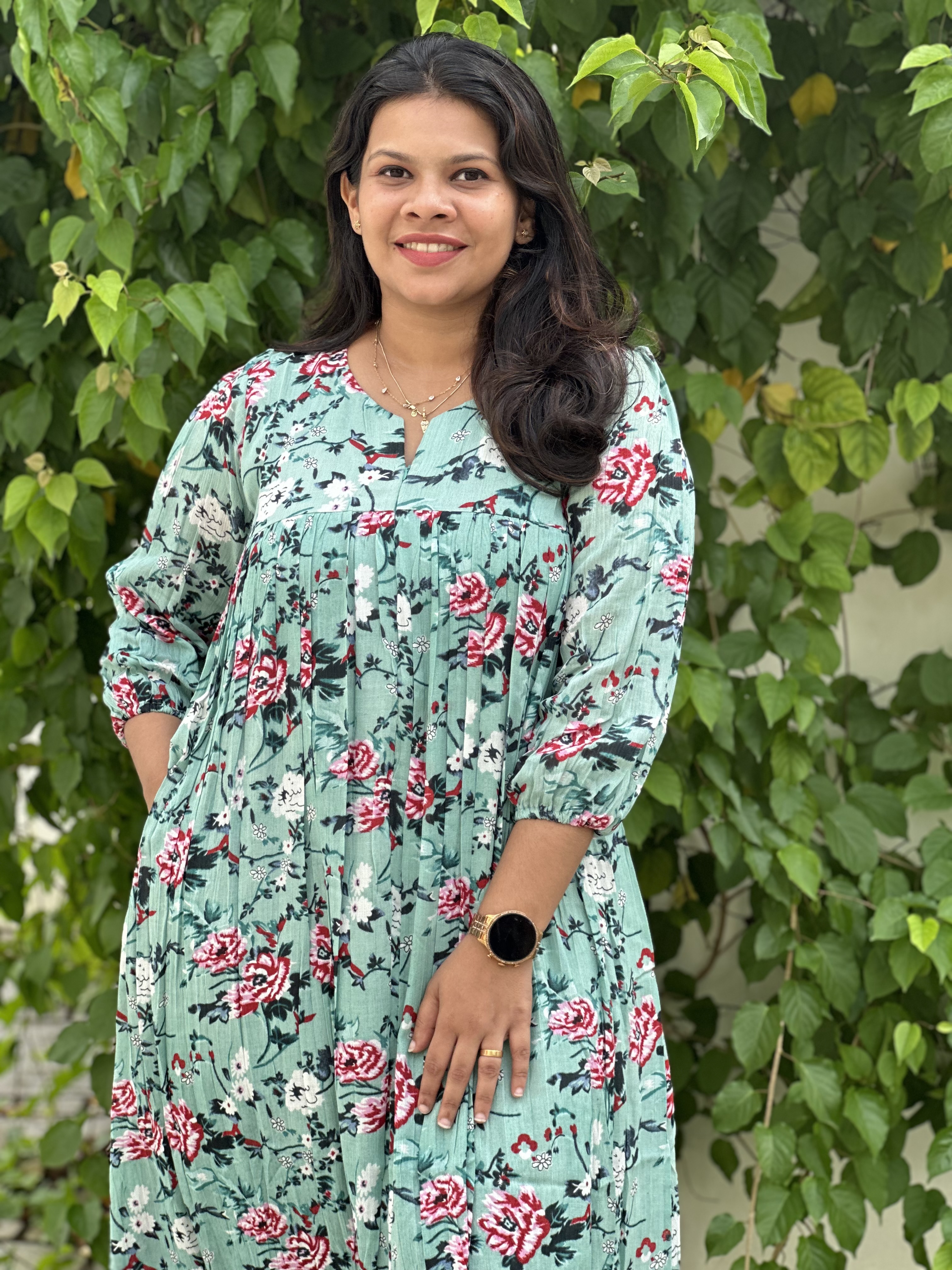 Floral Print Maxi Dress