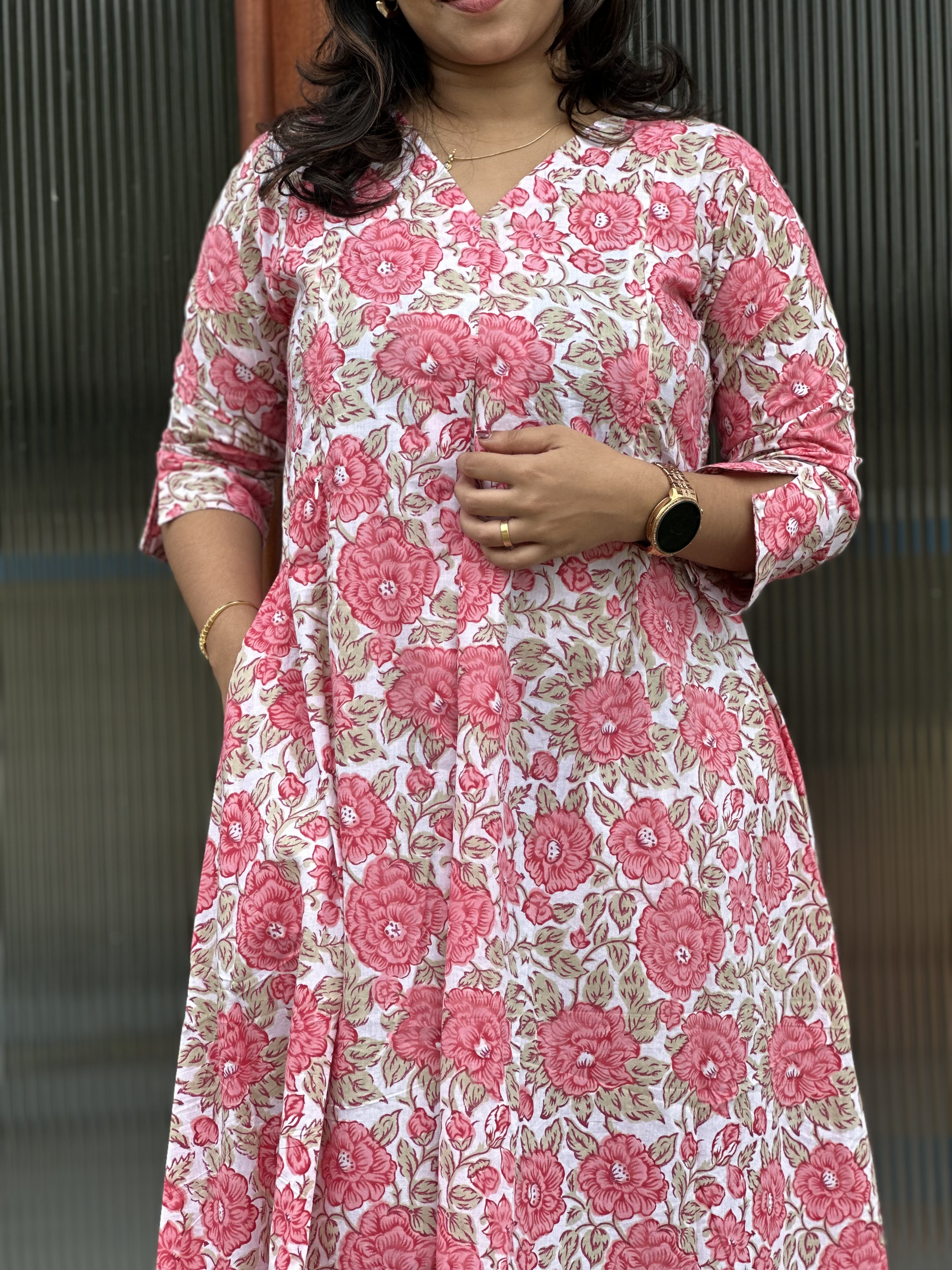 Floral Printed  feeding Kurti