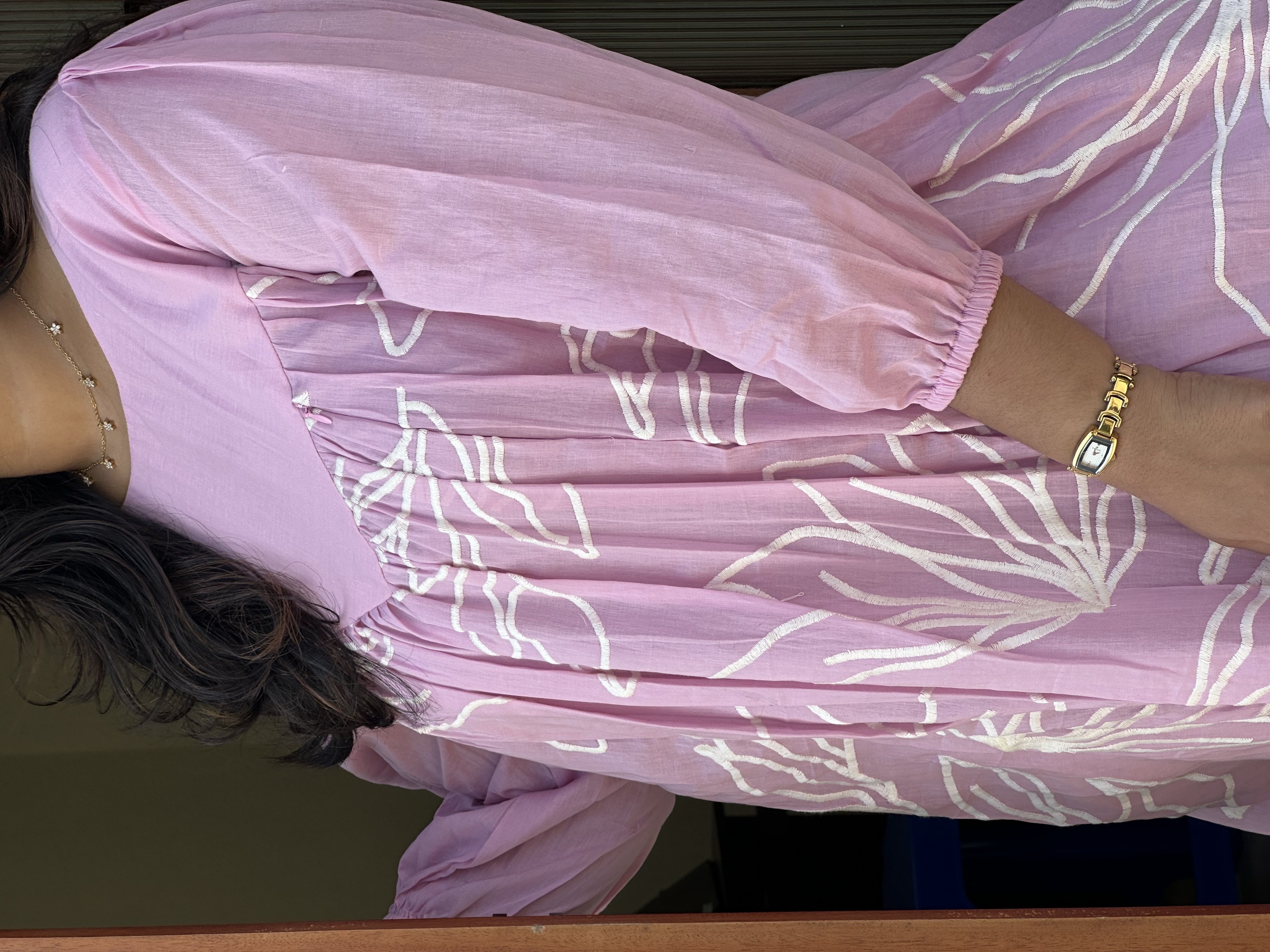 Lilac Floral Maxi Dress