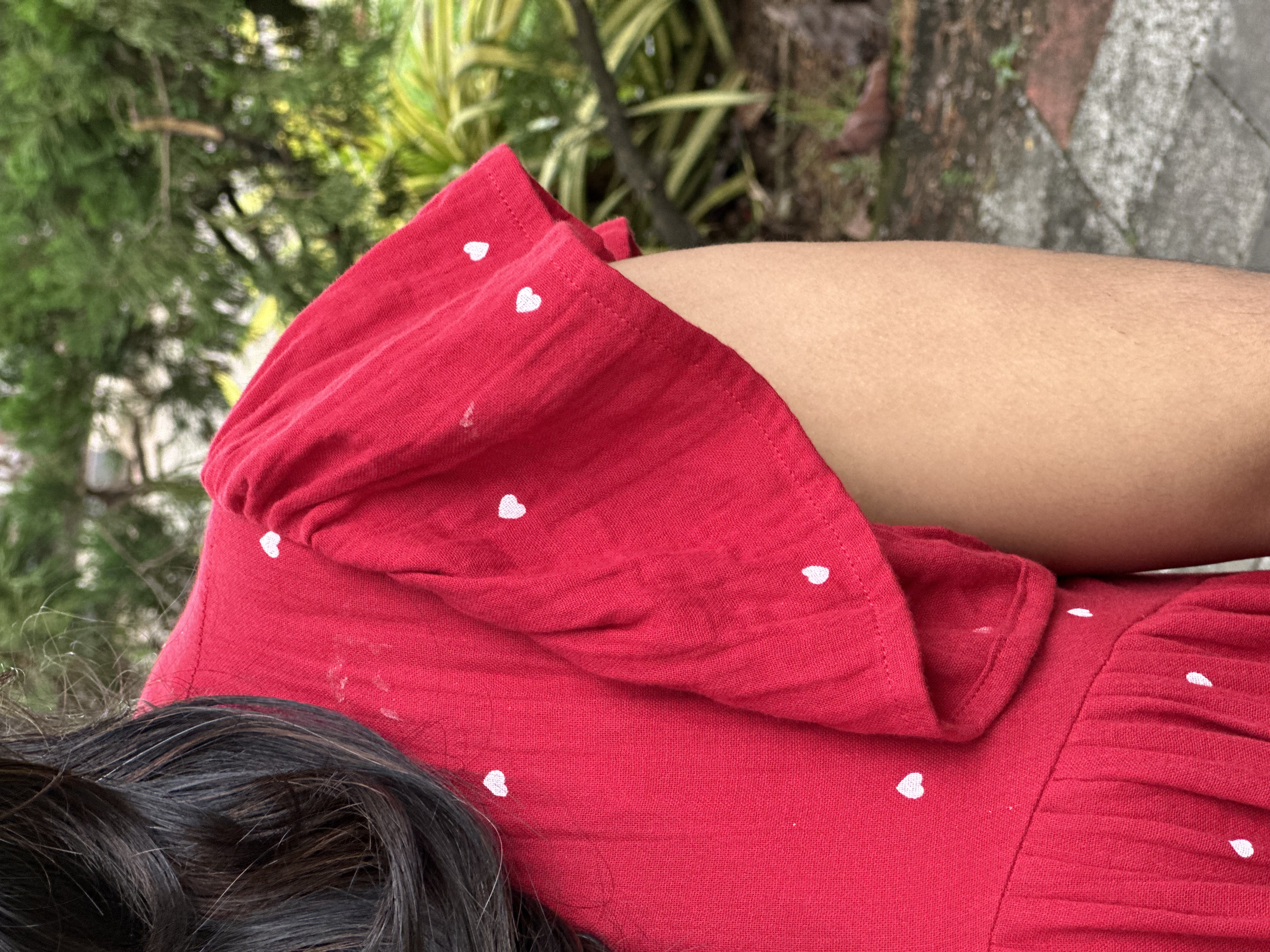 Red heart feeding  Dress