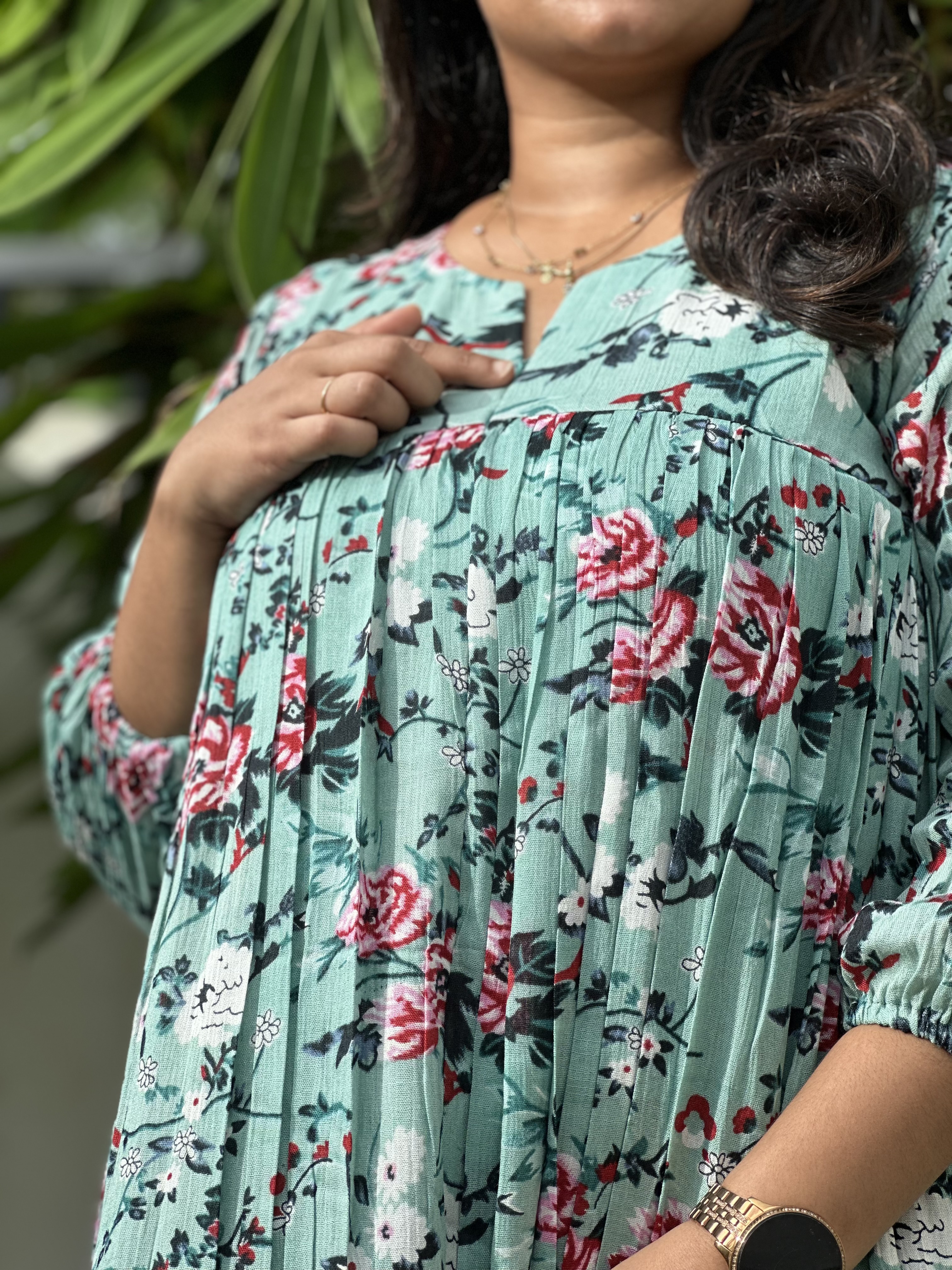 Floral Print Maxi Dress