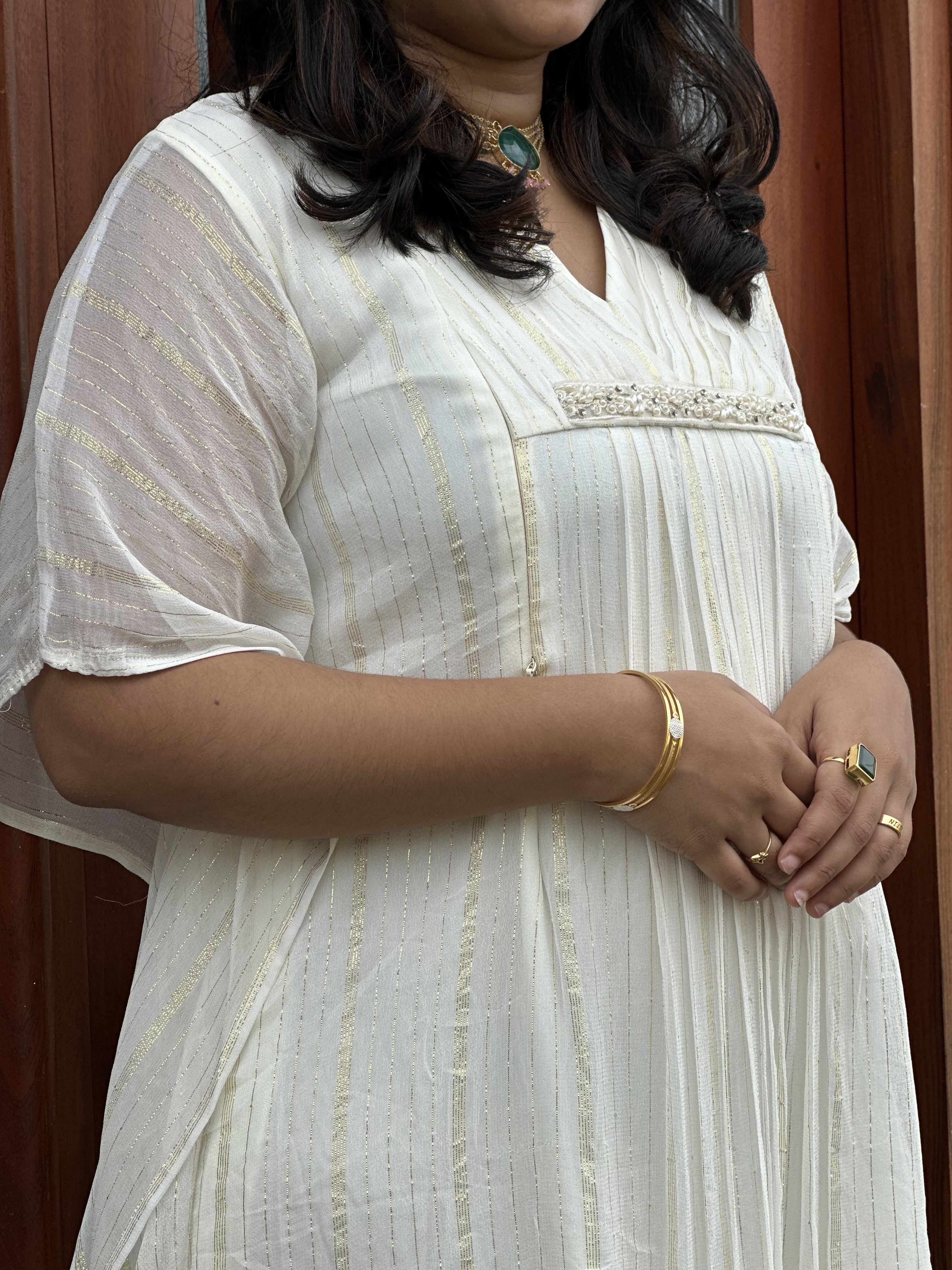Elegant White Kaftan Dress