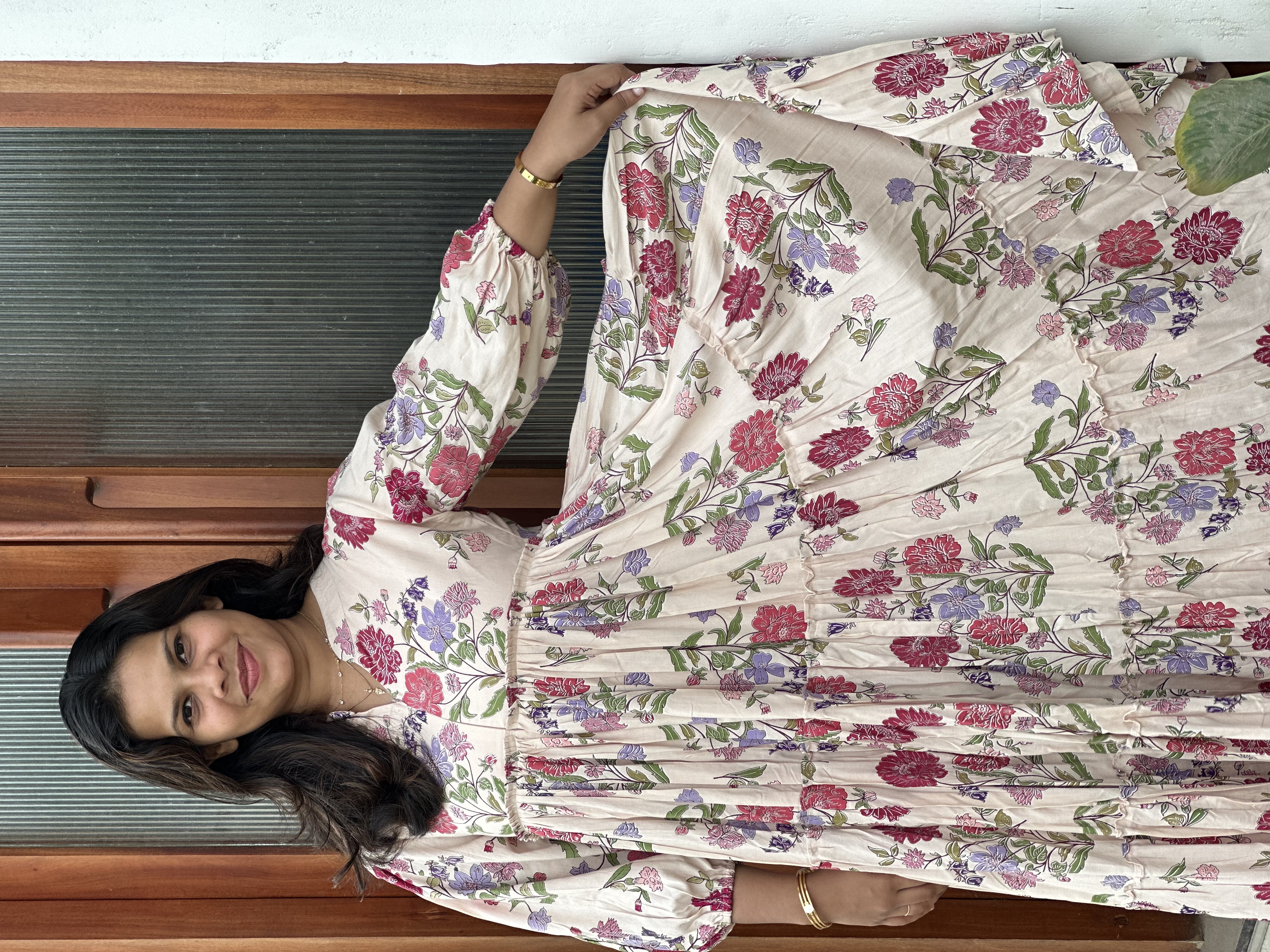 Floral Printed Midi Dress