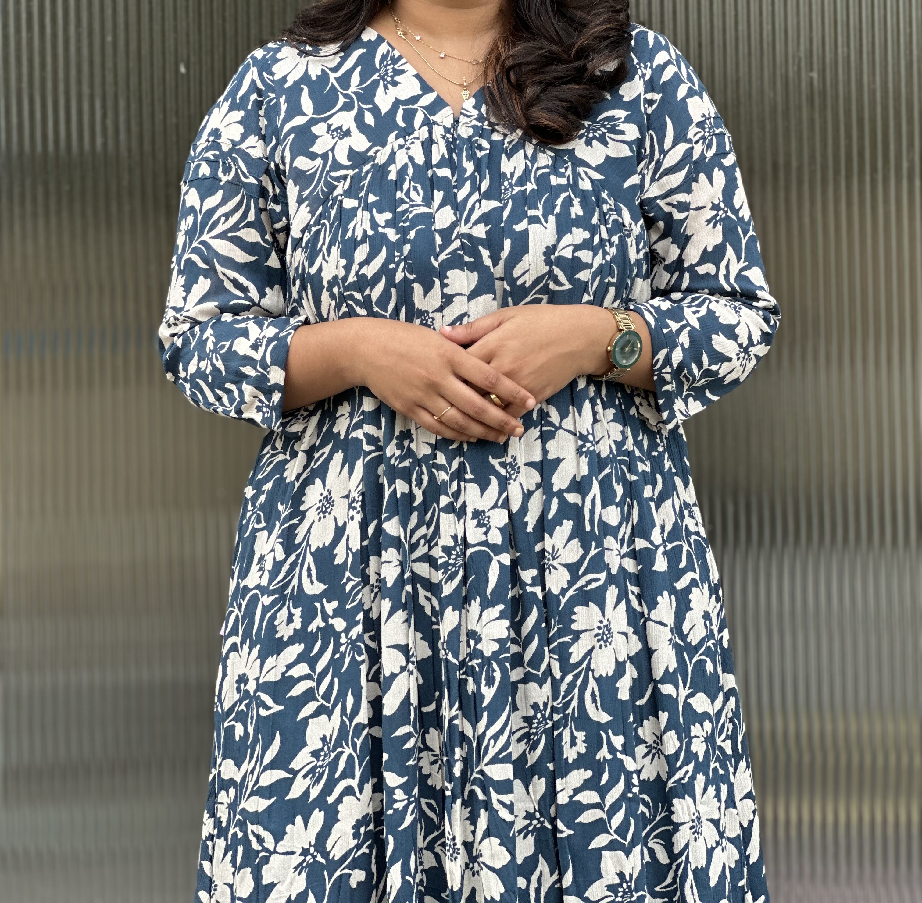 Floral Print feeding  Maxi Dress