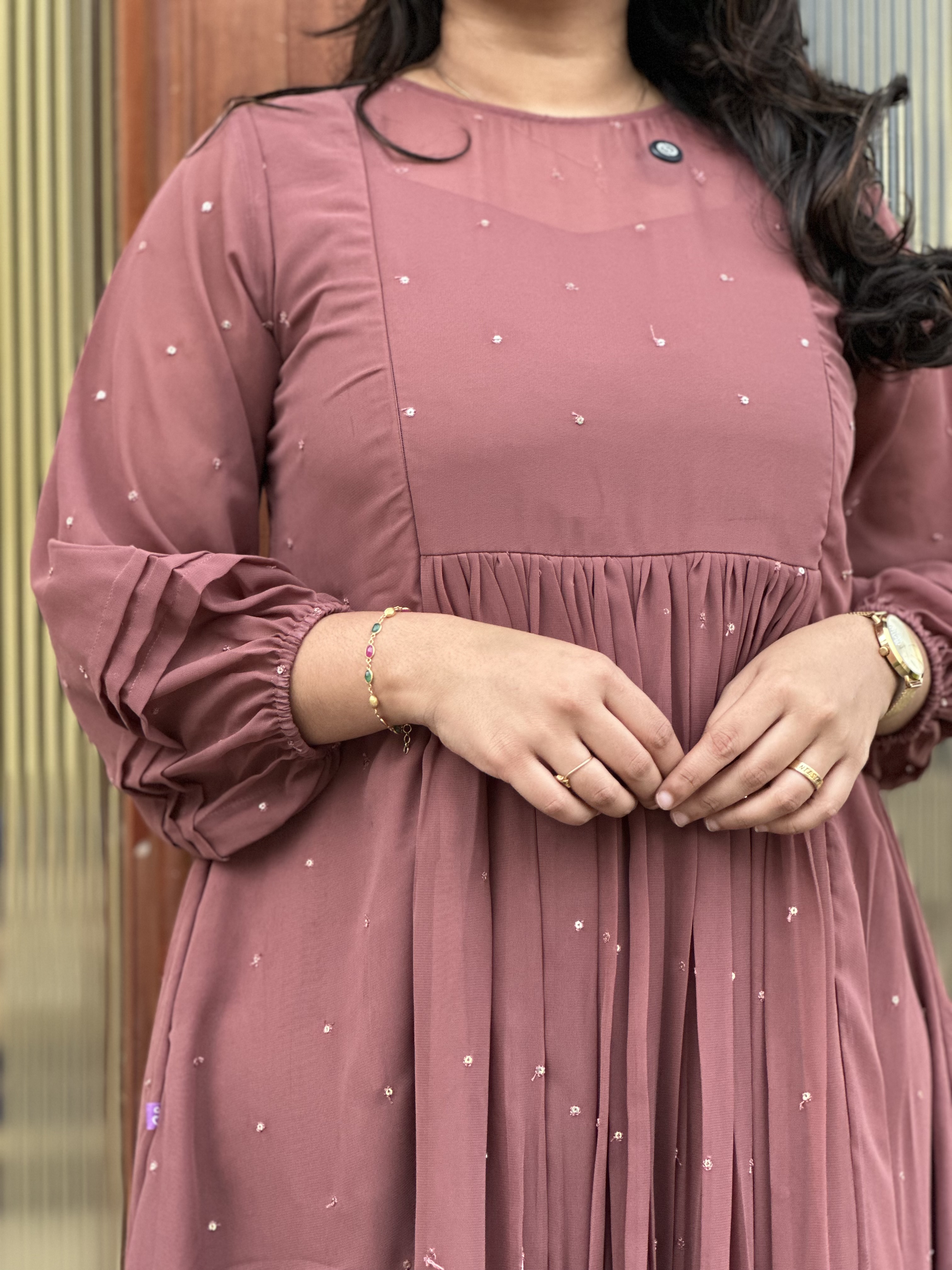 Sequenced Mauve feeding Dress