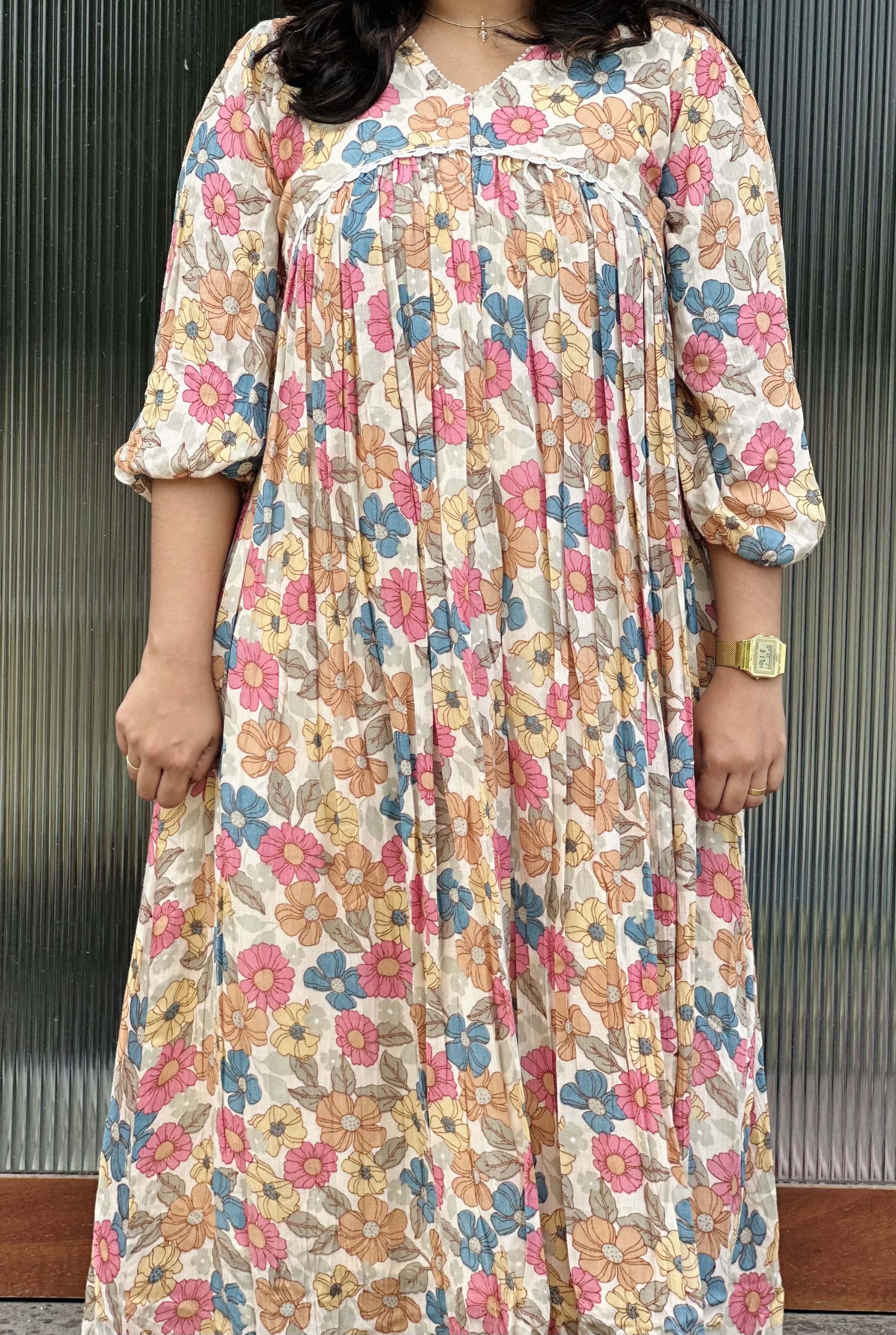 Floral Print Boho Dress