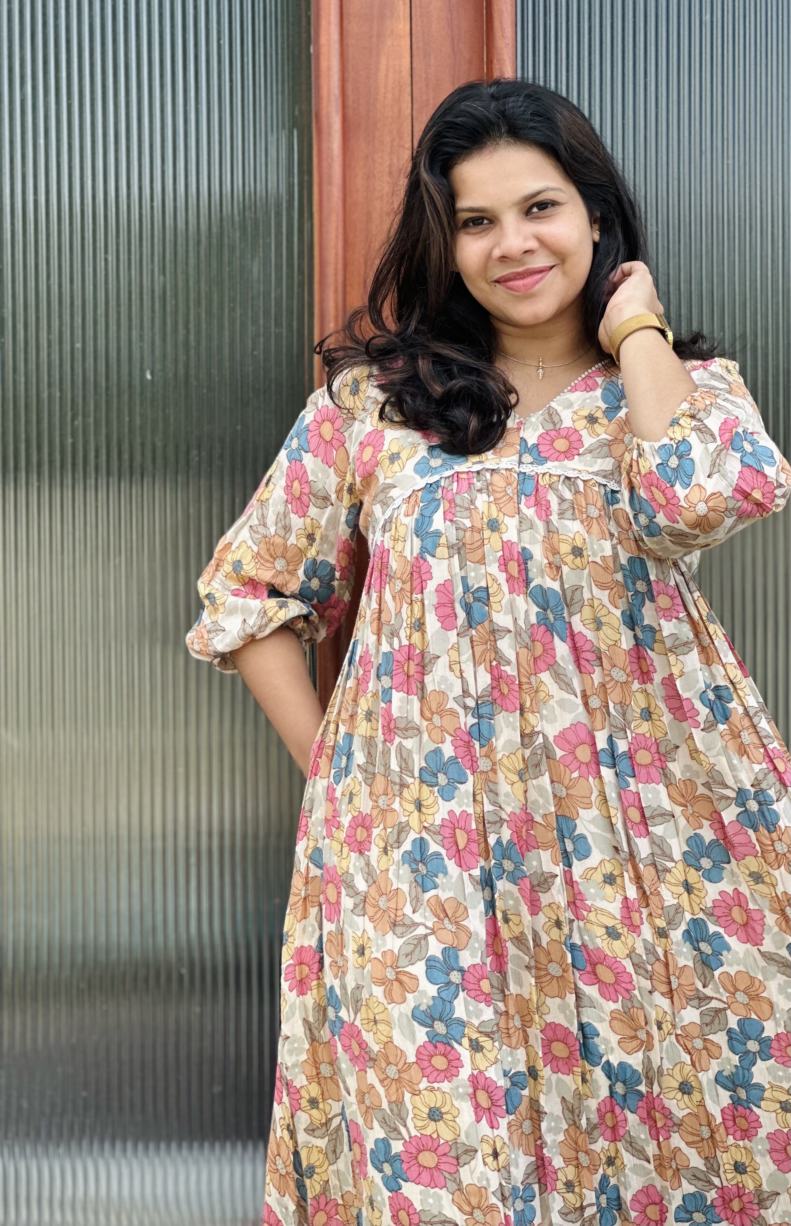 Floral Print Boho Dress
