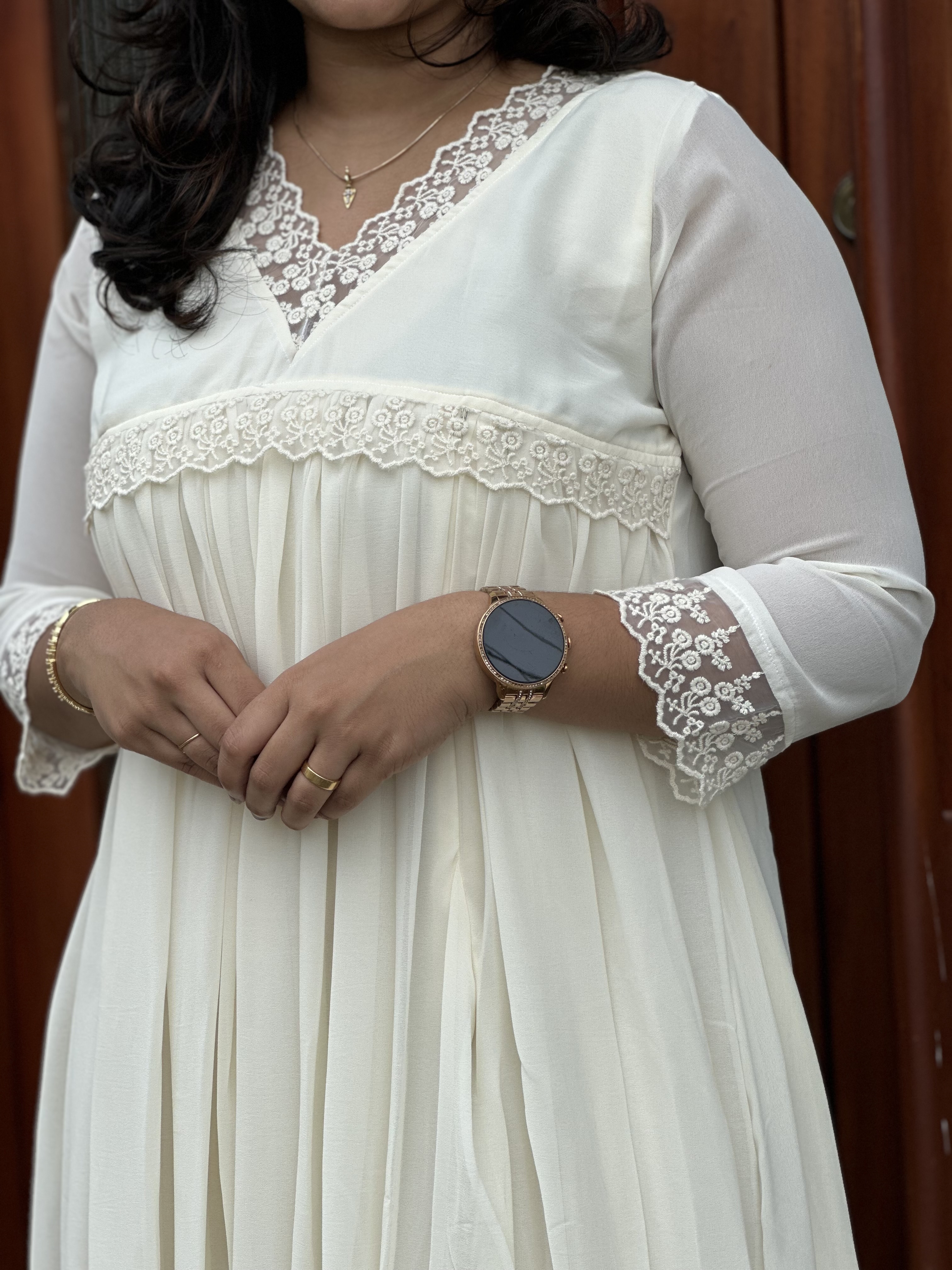 Elegant White Lace Dress