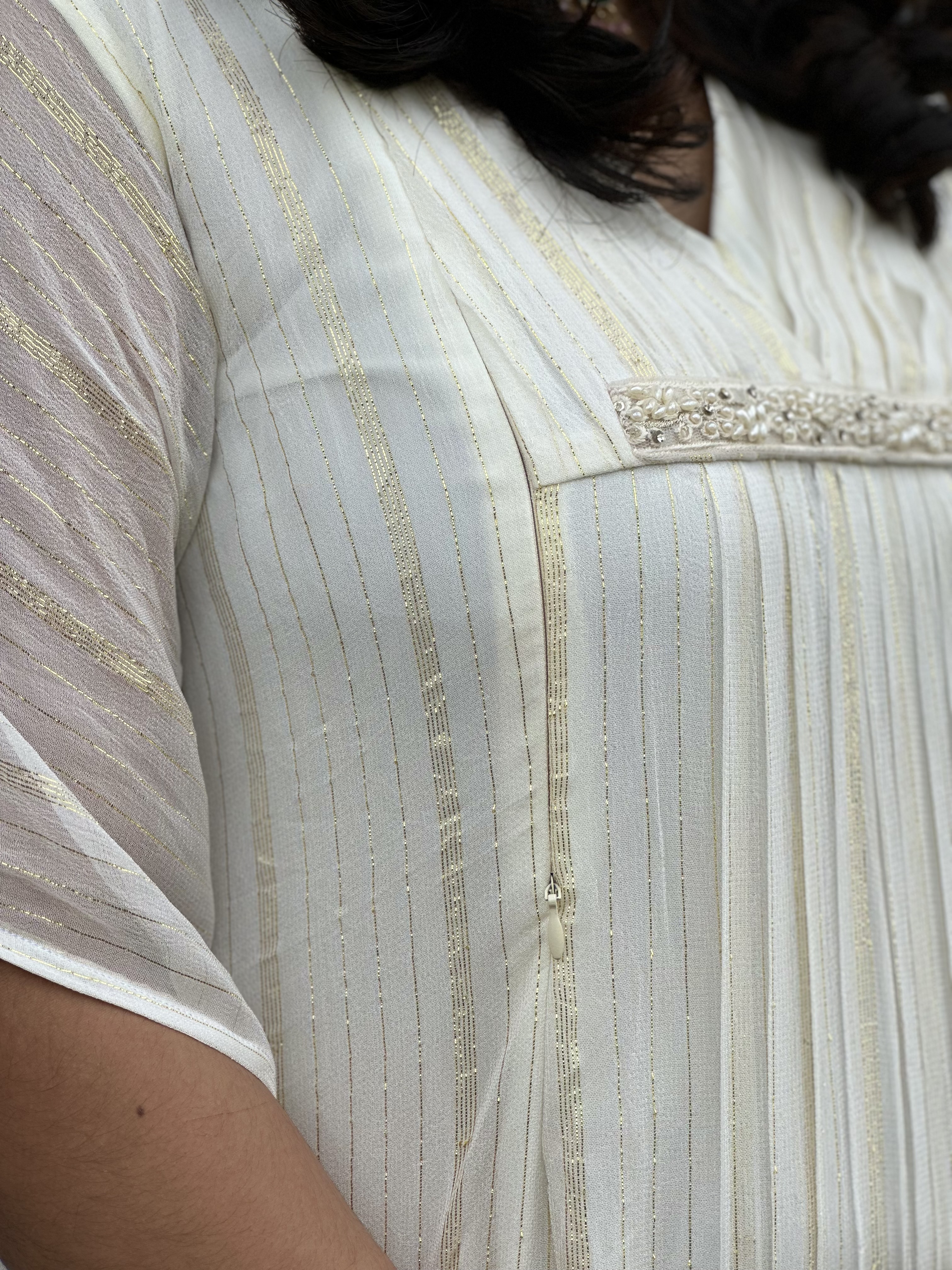 Elegant White Kaftan Dress