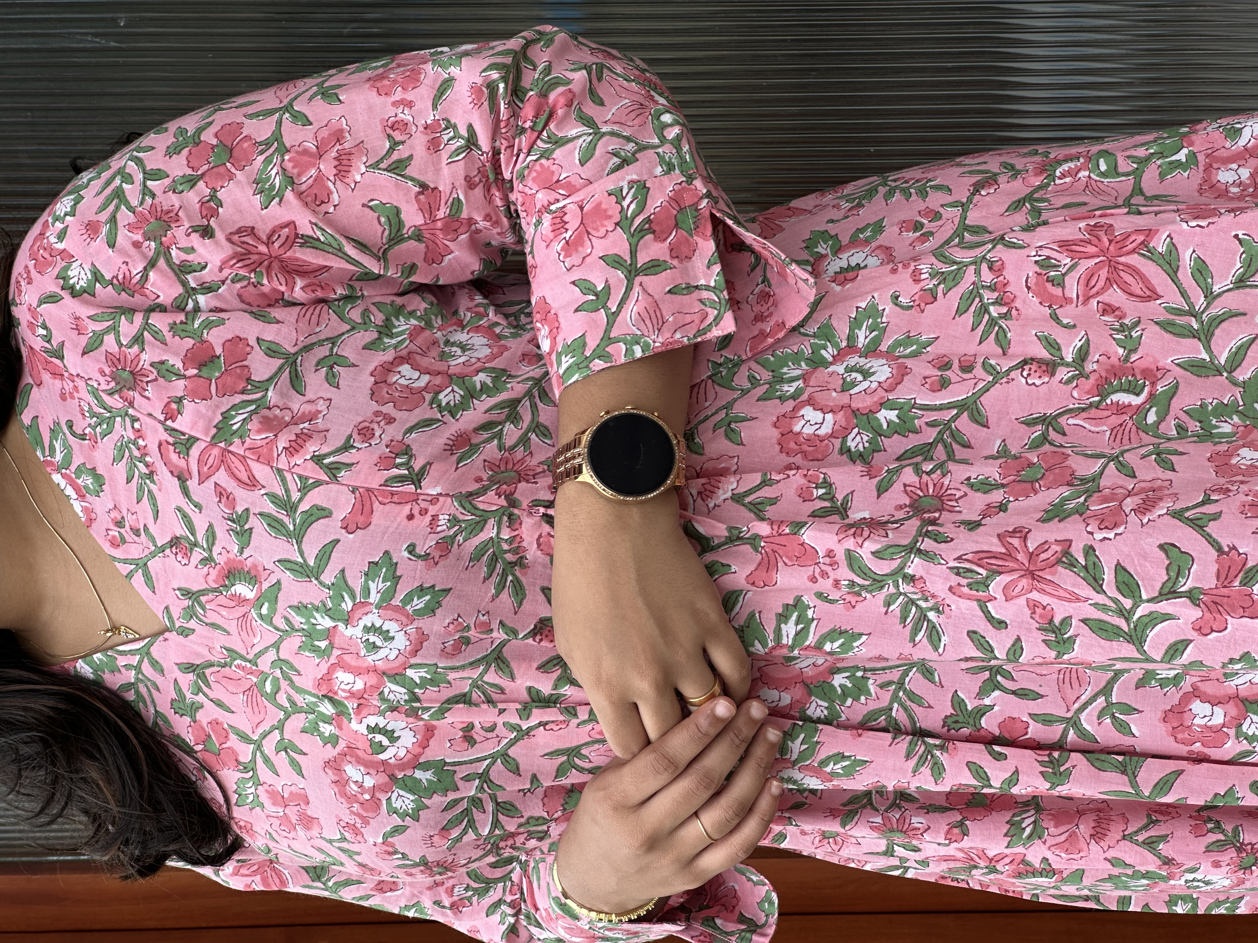 Floral Pink feeding Kurti