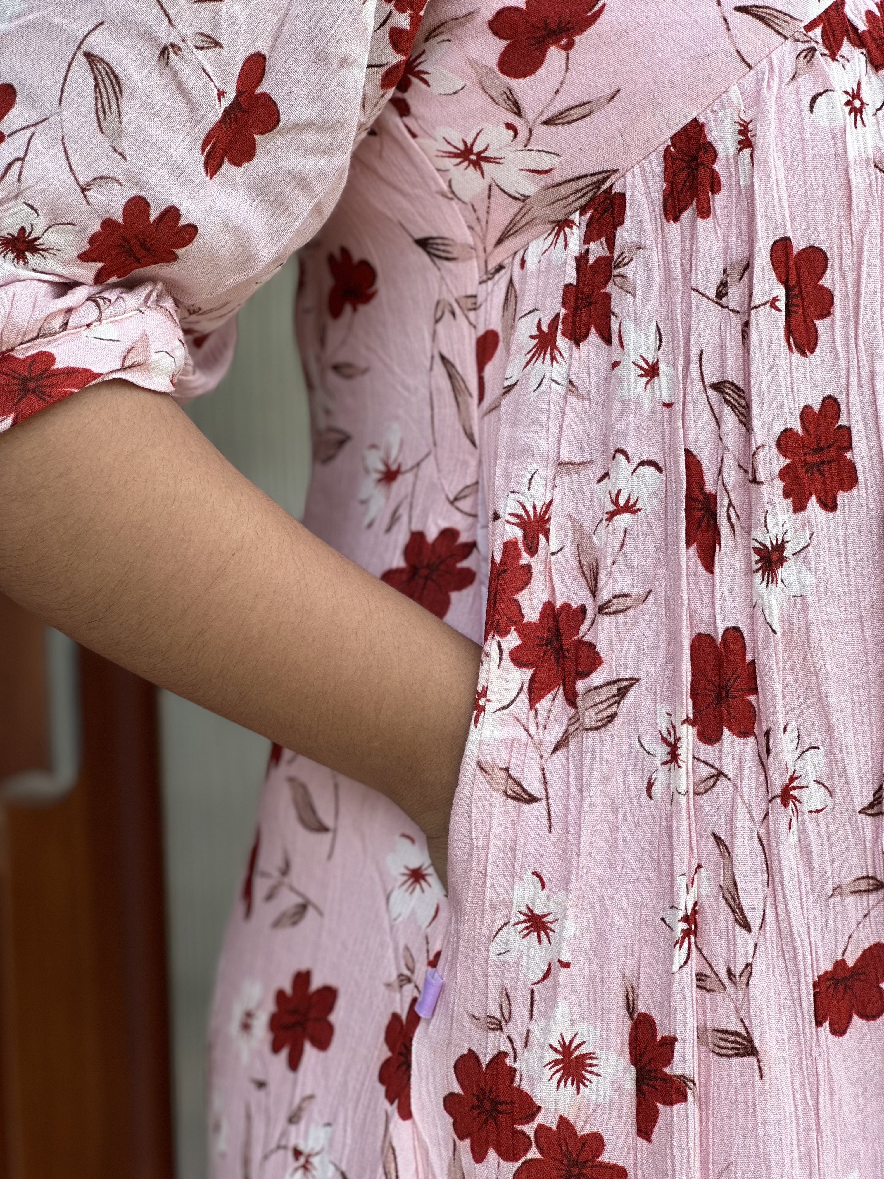 Floral Pink feeding dress
