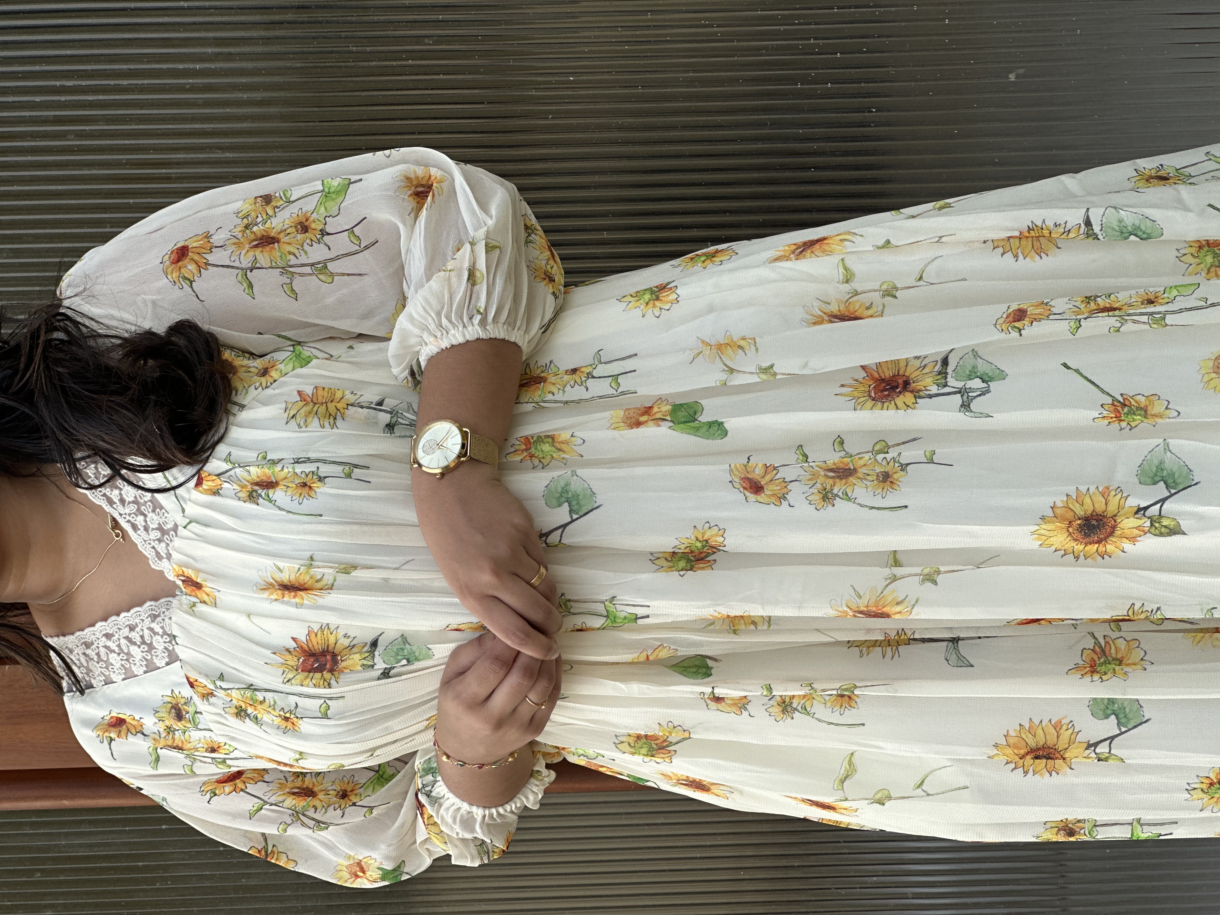 Floral Print Boho sunflower Dress