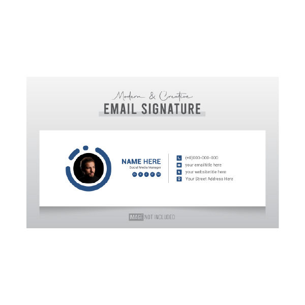 Email-signatur design 