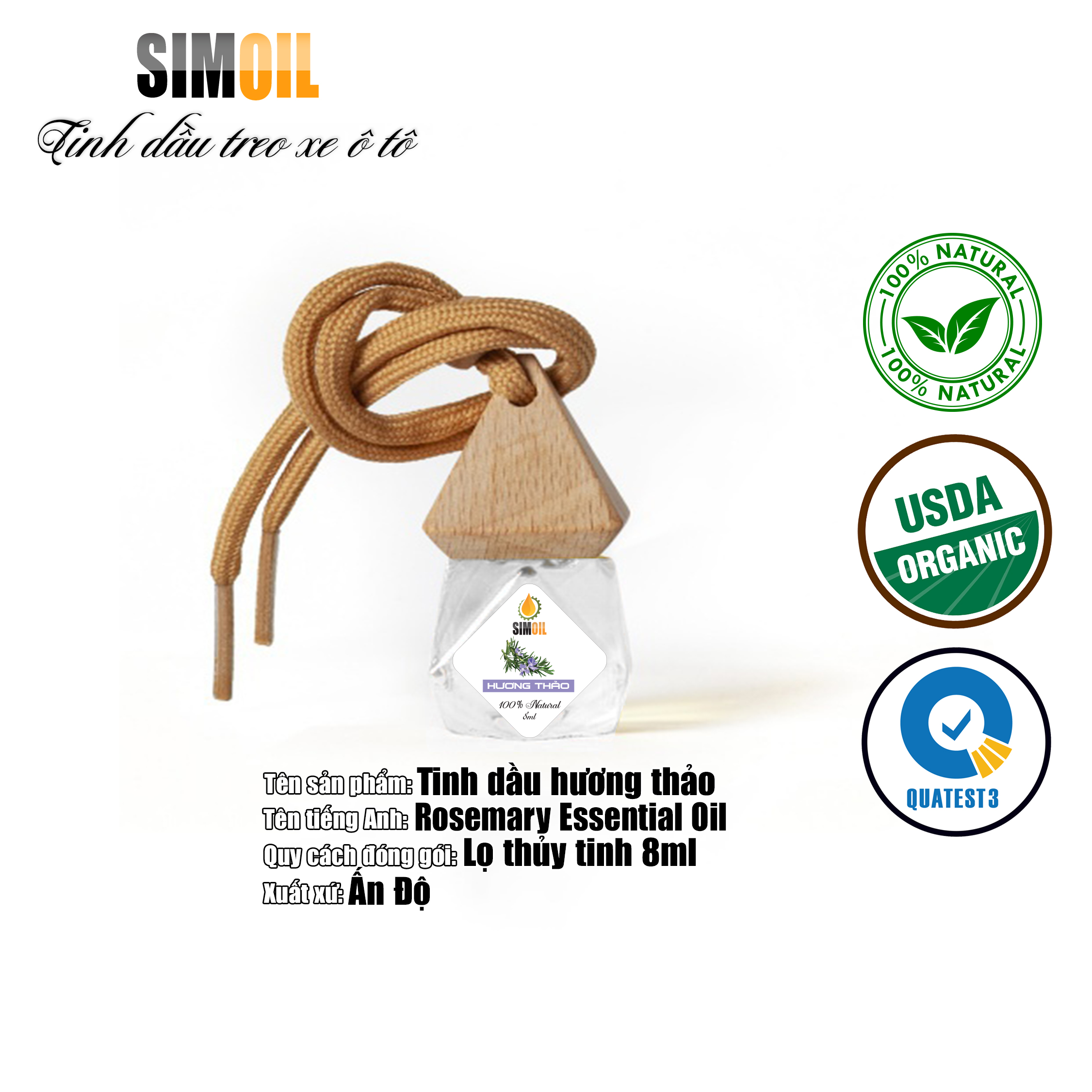 Tinh dầu Hương Thảo thiên nhiên nguyên chất 100%
