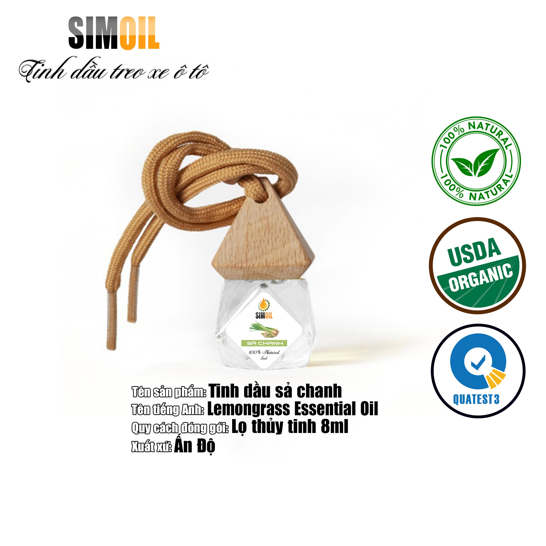 Tinh dầu Sả chanh thiên nhiên nguyên chất 100%