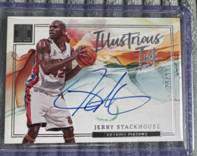 Jerry Stackhouse 2022-23 Panini Impeccable Illustrious Ink On-Card Auto 20/99