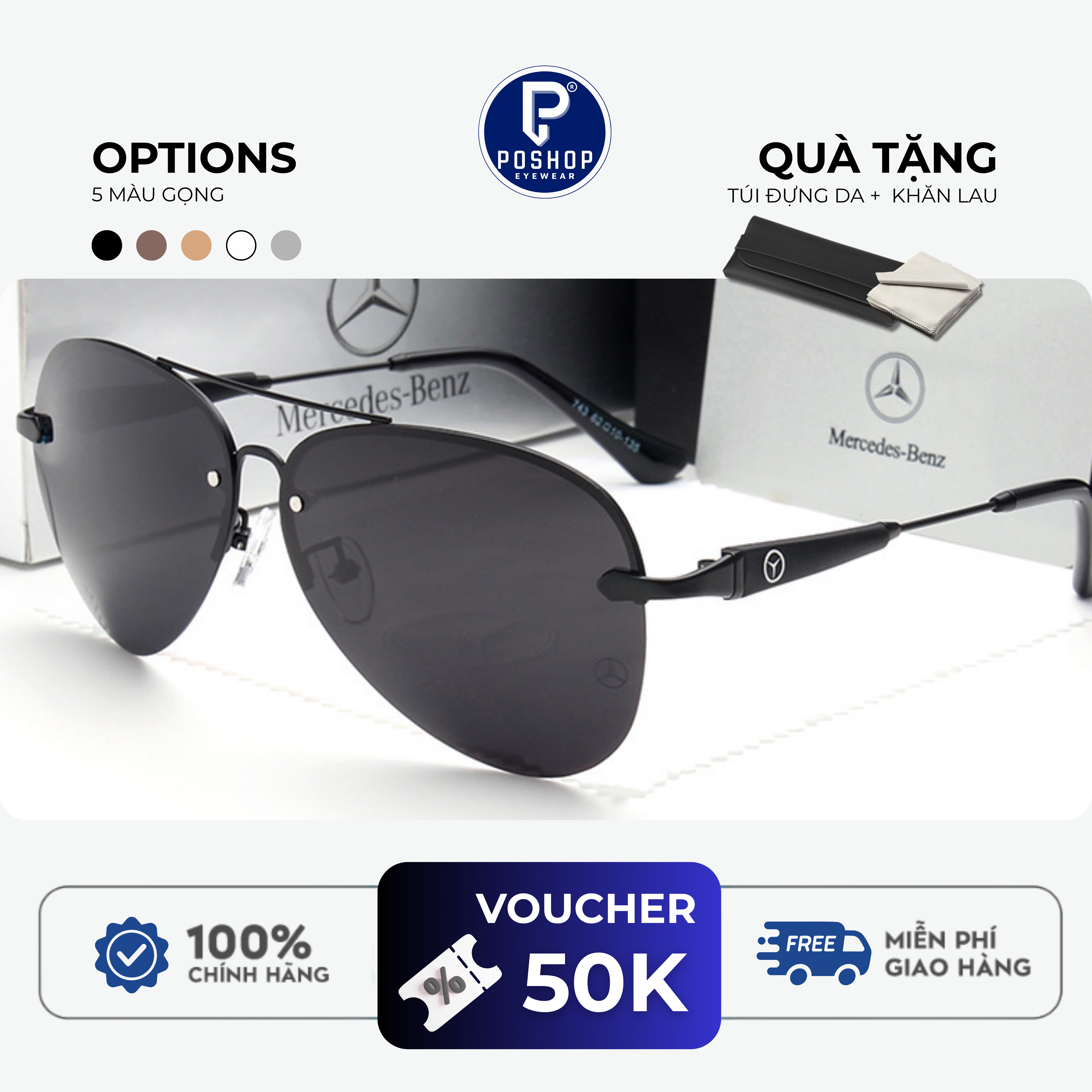 Kính mát Mercedes-Benz nam