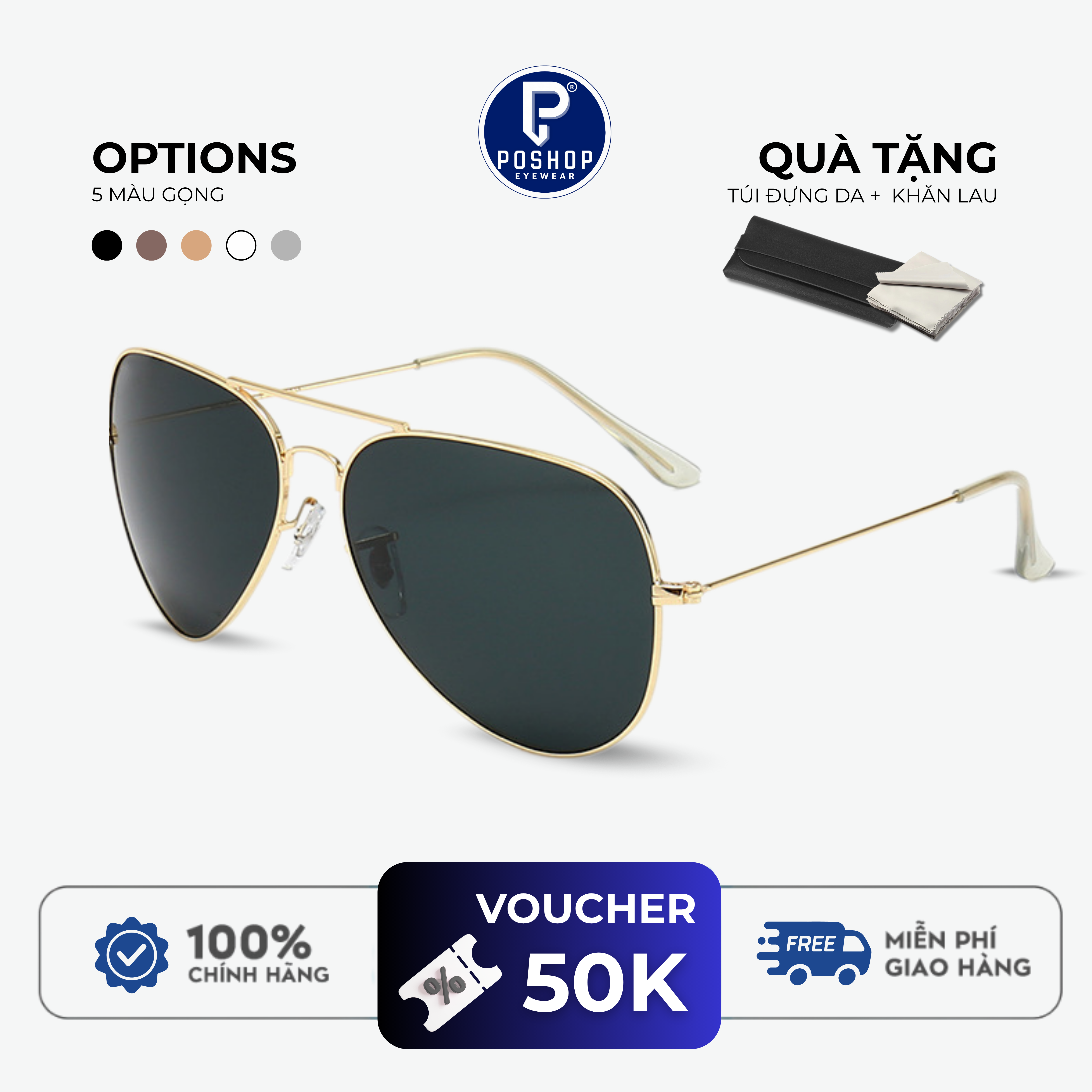 Kính mát nam thời trang cao cấp