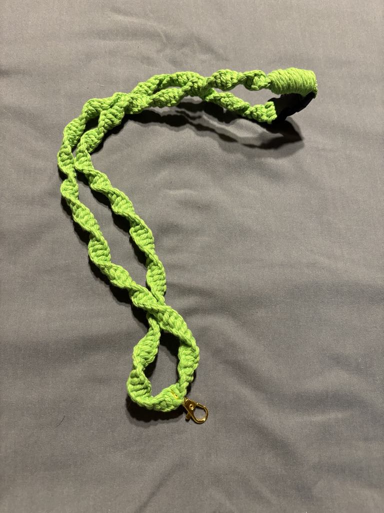 Handmade Green Lanyard