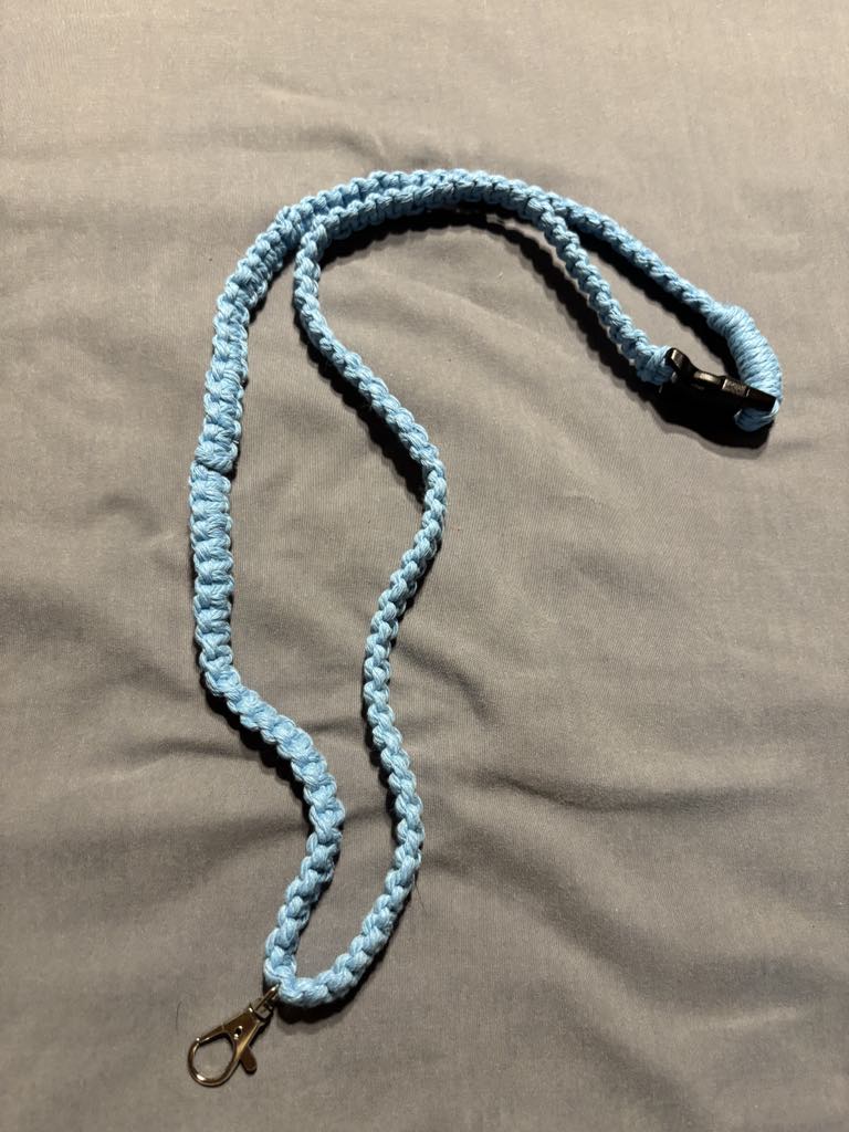 Handmade Blue Lanyard
