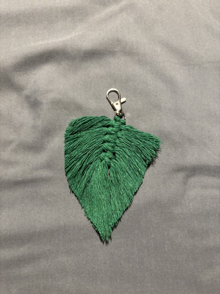 Green Leaf Keychain