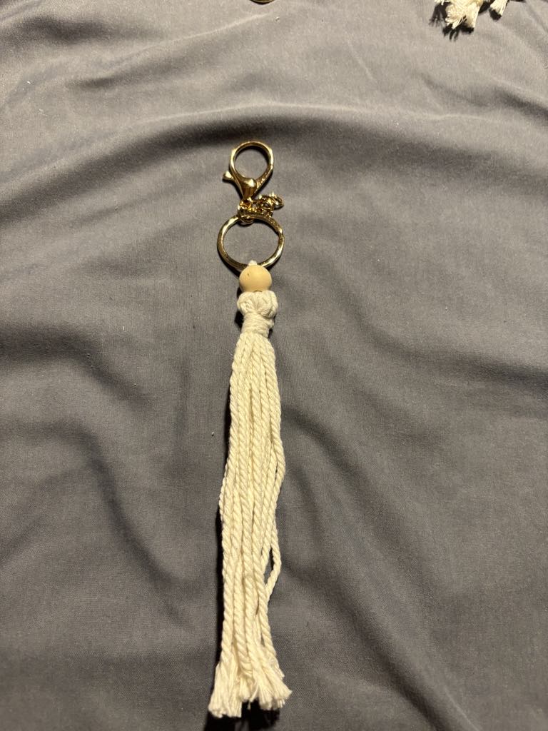 Handmade Macrame Tassel Keychain