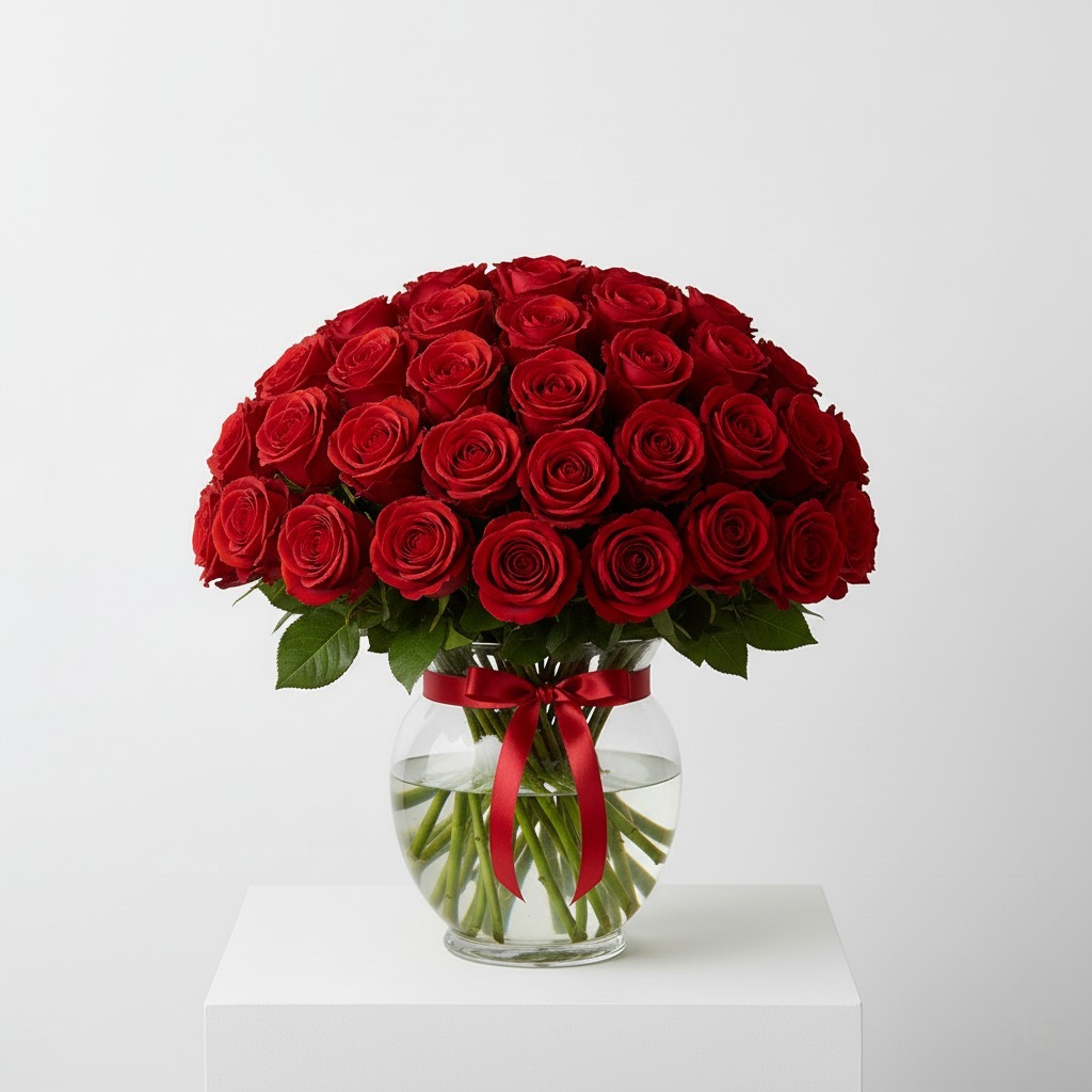 50 Red Roses Bouquet