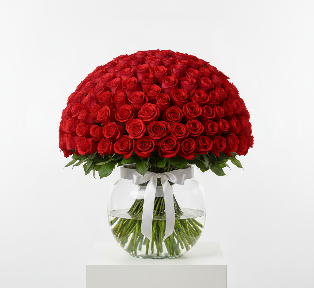 1000 Luxurious Red Roses Bouquet