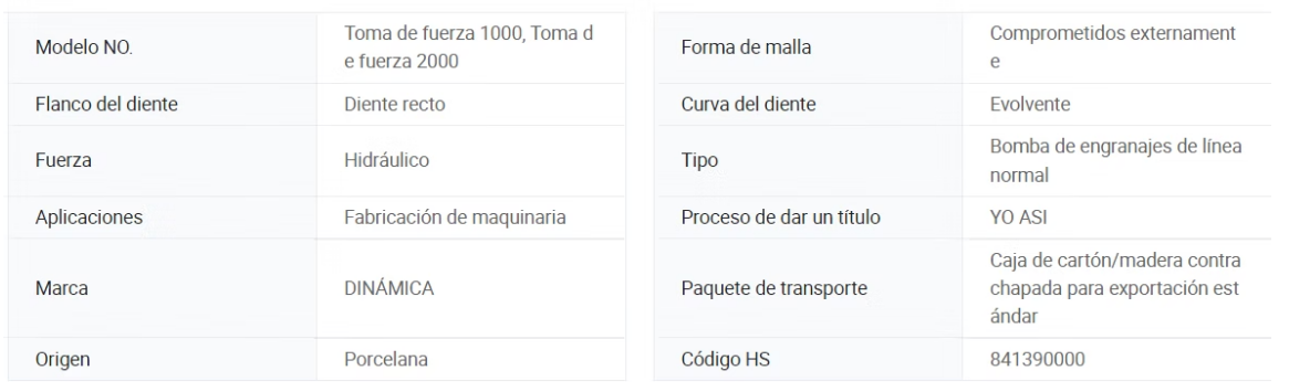 SERIE (PTO) 1000 y PTO 2000   