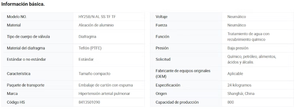 SERIE HY25B/N-AL SS TF TF