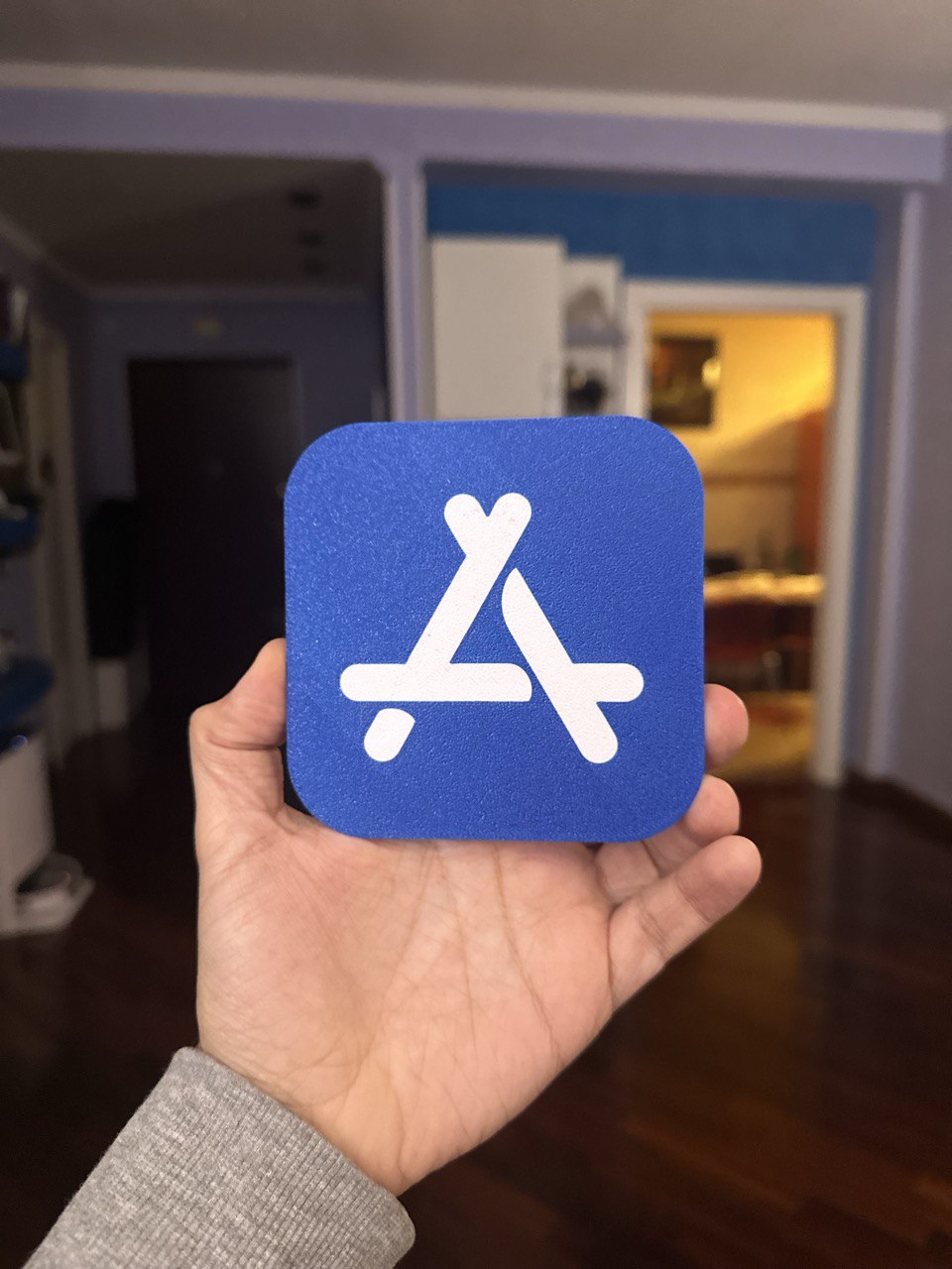 3D Printed Computer App Icon Logo