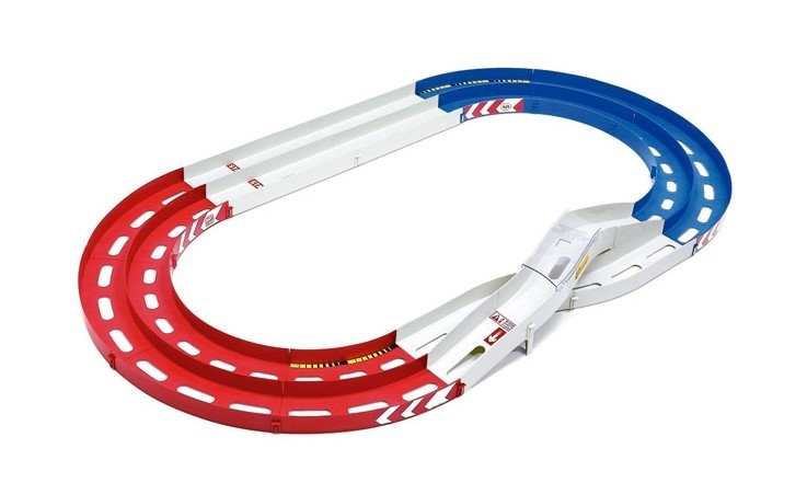 Two-lane change home oval circuit tamiya