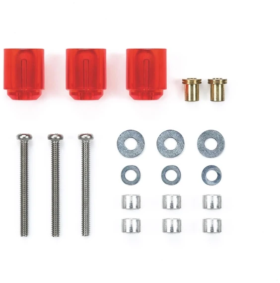 Tamiya 95661 Mini 4wd Hi-Mount Tube Stabilizer Set (Clear Red)