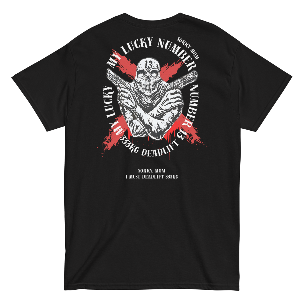 333 Deadlift - Negra, frontal lateral