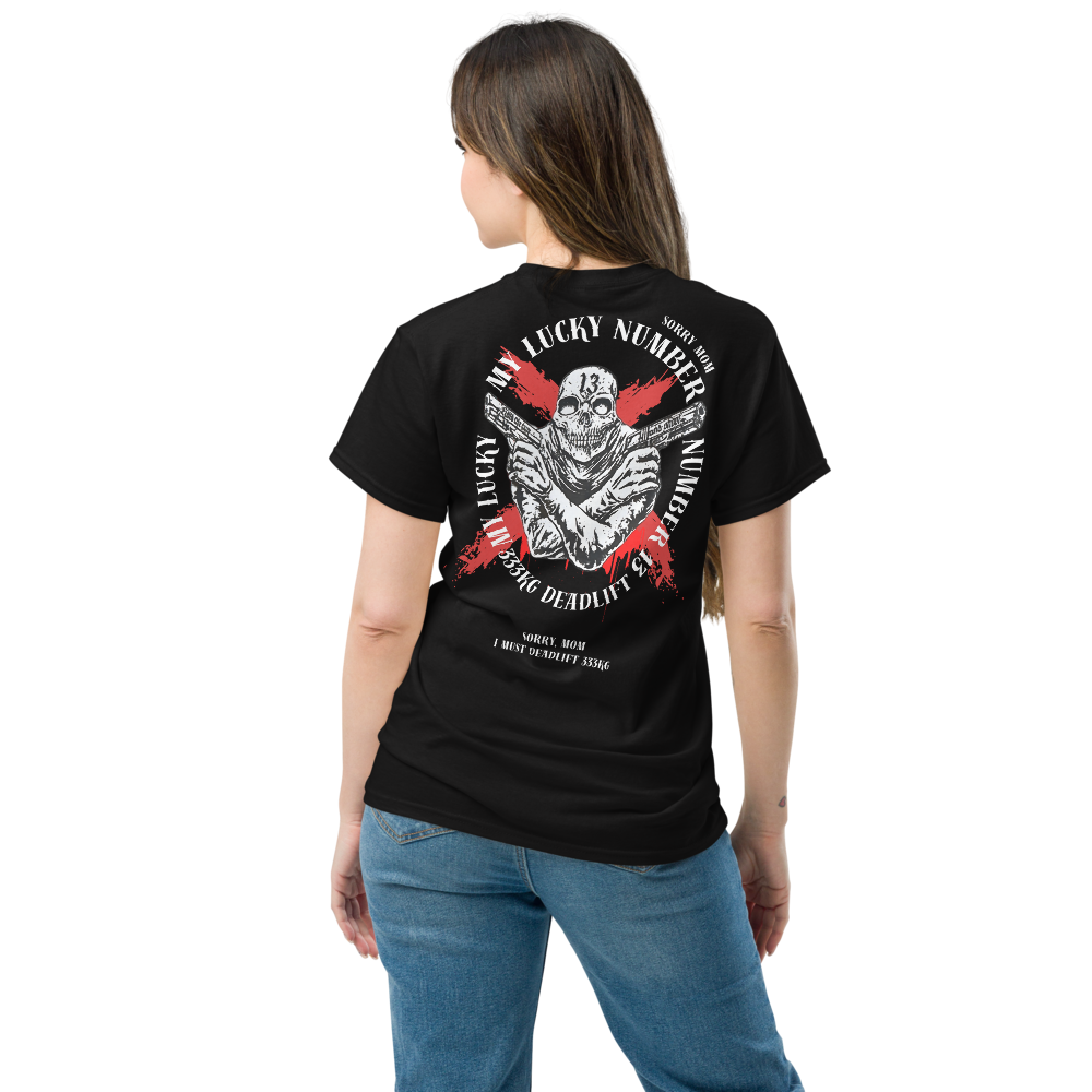 333 Deadlift - Negra, frontal centrado