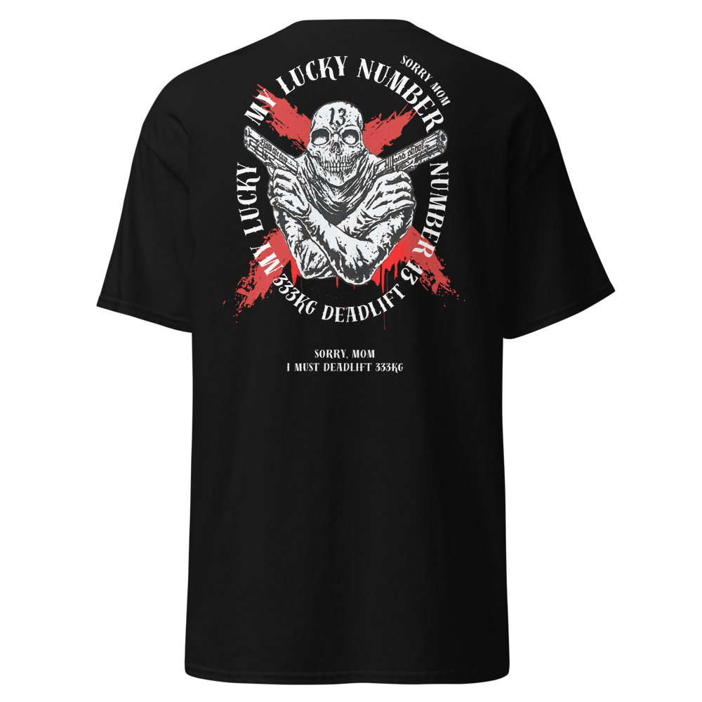 333 Deadlift - Negra, frontal centrado