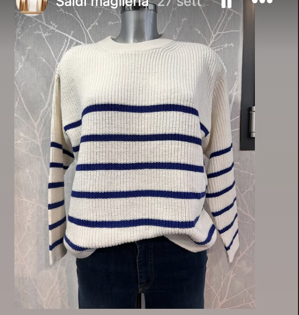 Striped Knit Sweater