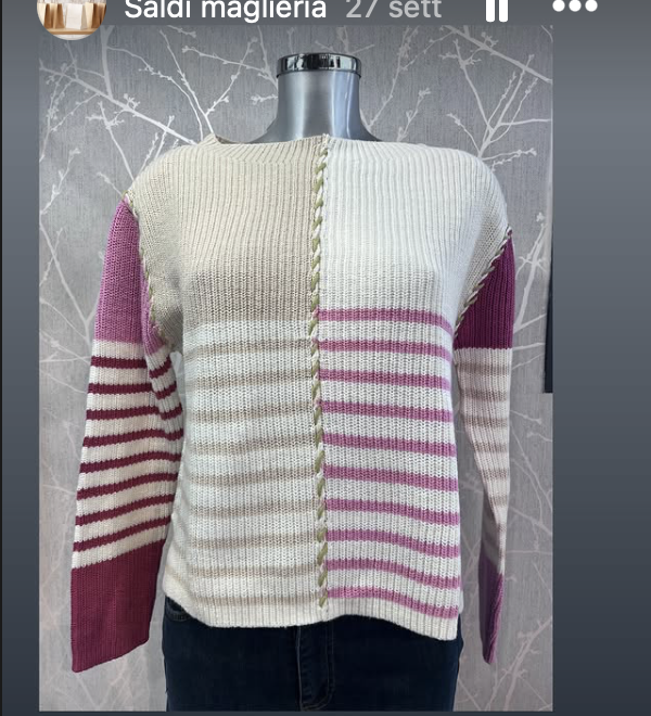 Color Block Striped Sweater