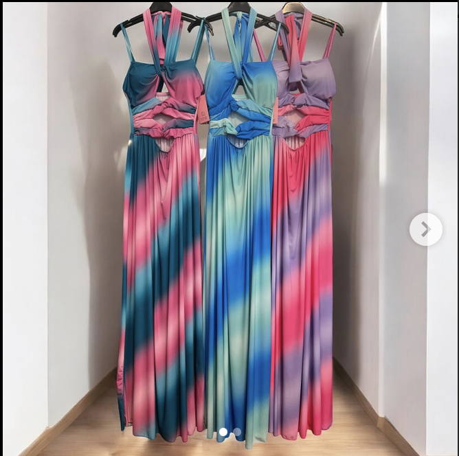 Women's Tie-Dye Maxi Dresses