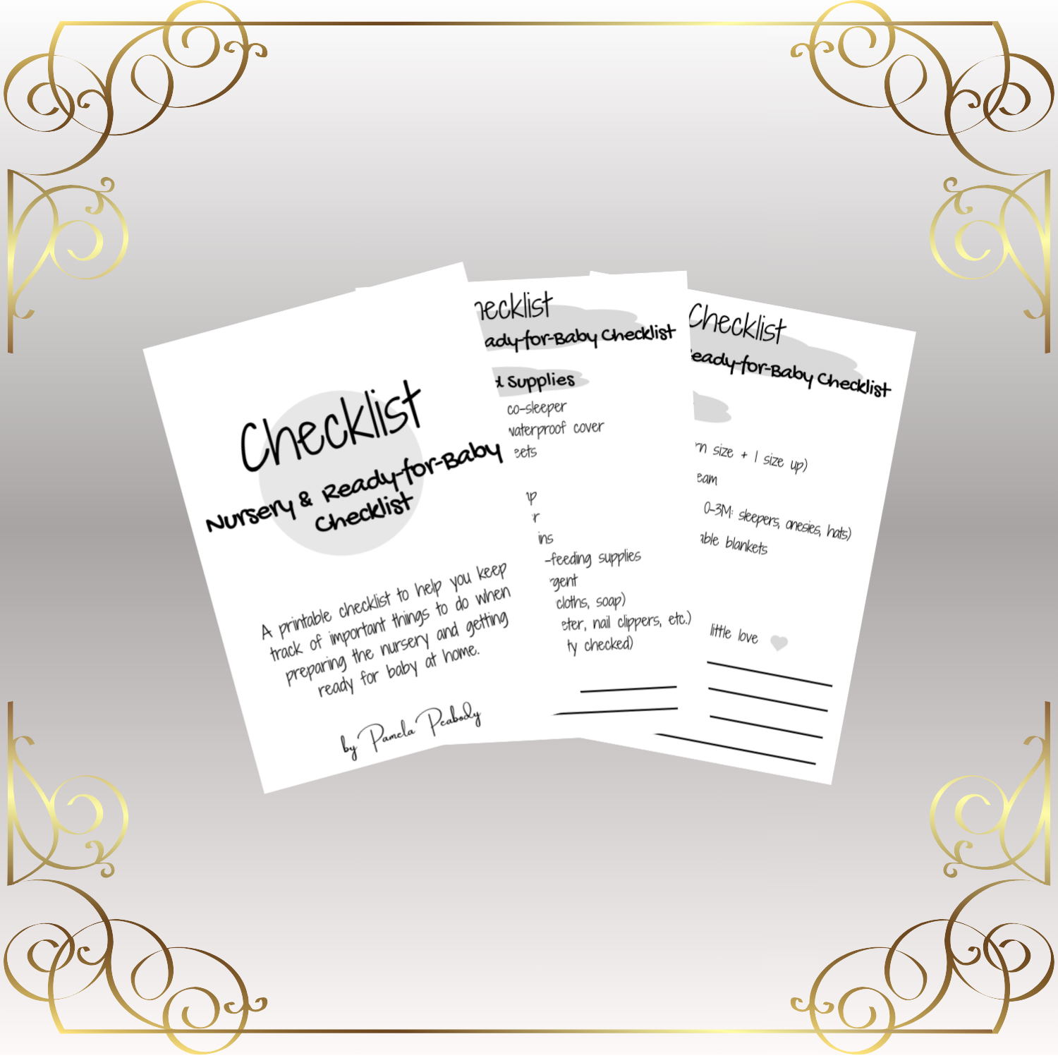 Freebie-Nursery & Ready-for-Baby Checklist