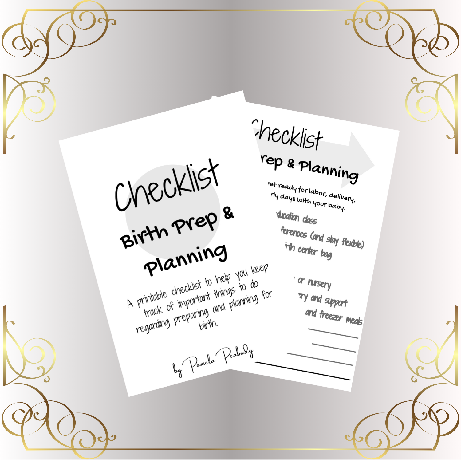 Freebie-Birth Prep & Planning Checklist